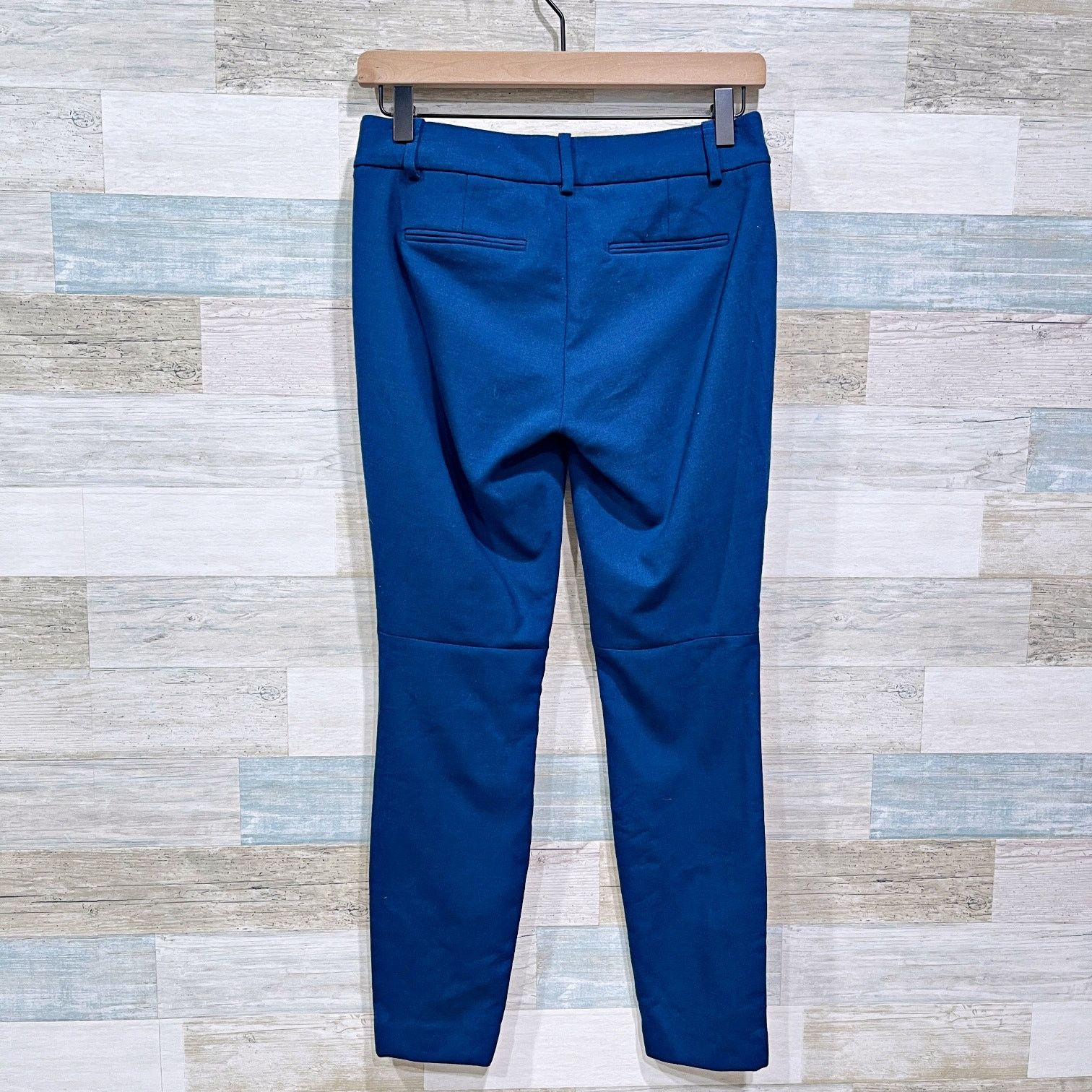J.Crew J Crew Minnie Stretch Wool Dress Pants Blue Mid Skinny 0P Size 25" / US 0 / IT 36 - 4 Thumbnail