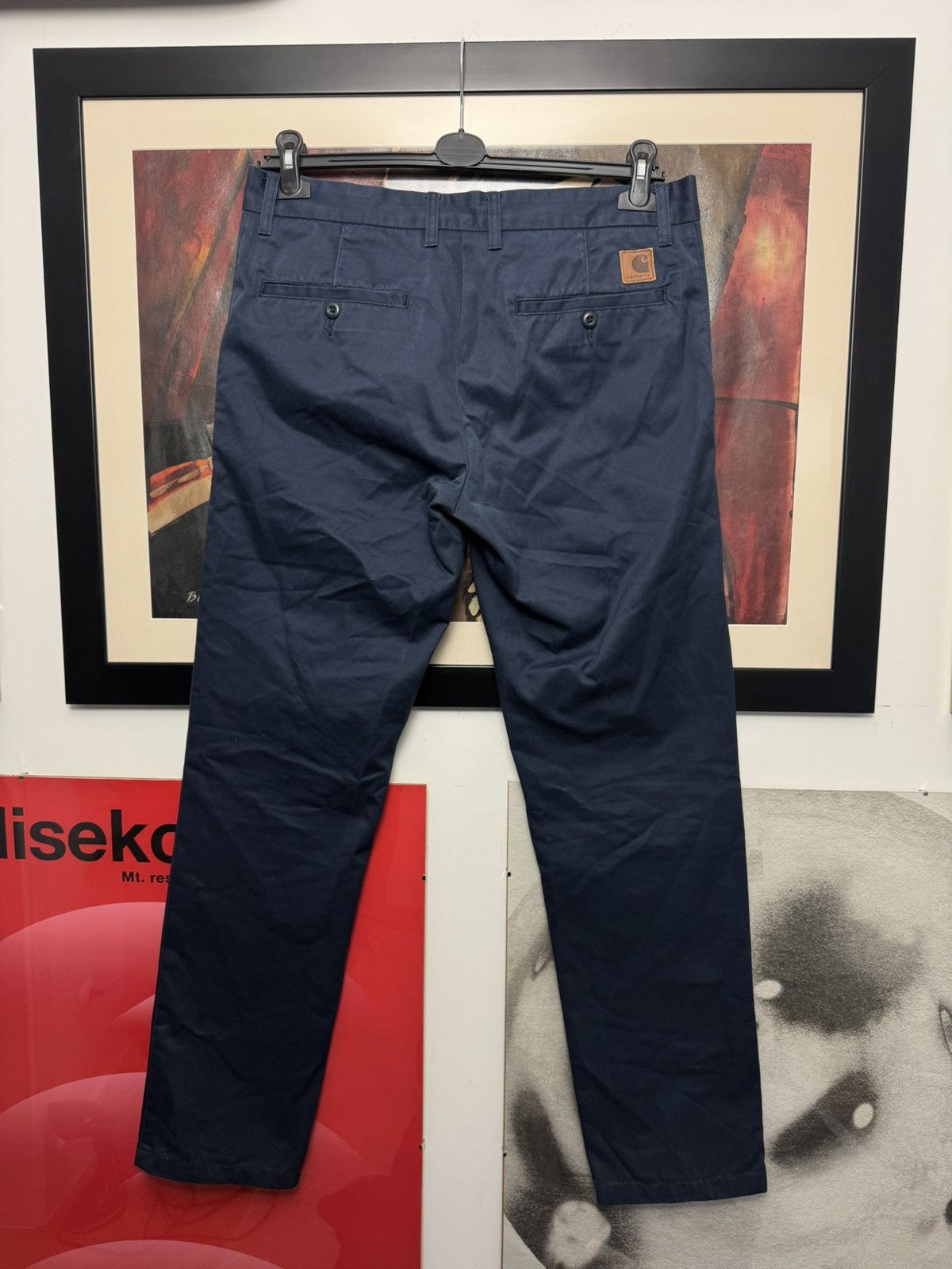 Carhartt Carhartt Johnson Pant Blue Classic Chino Skate Workwear Y2k Size US 31 - 1 Thumbnail