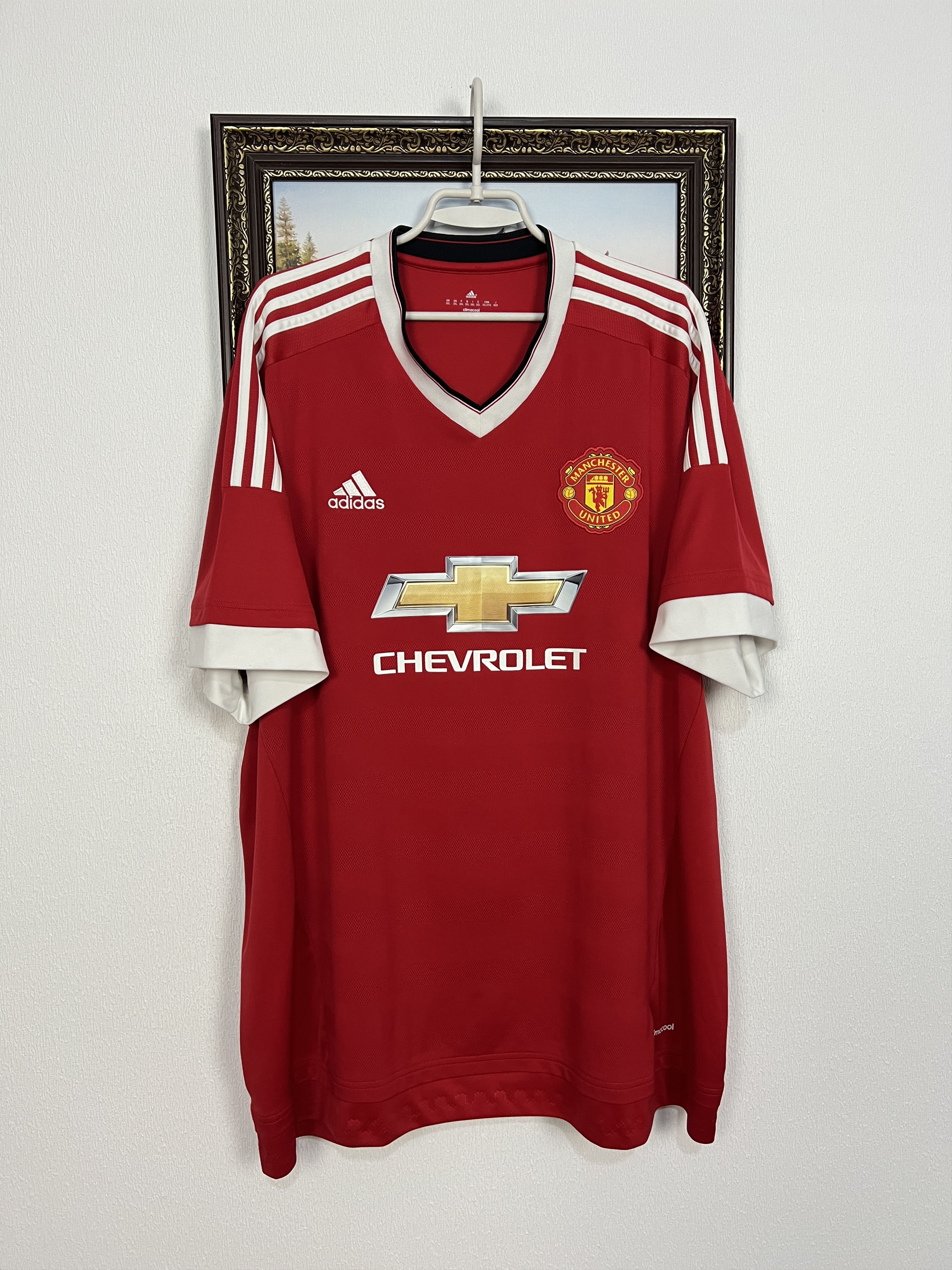 Adidas Manchester United football shirt Soccer Jersey Trikot 3XL Size US XXL / EU 58 / 5 - 1 Thumbnail