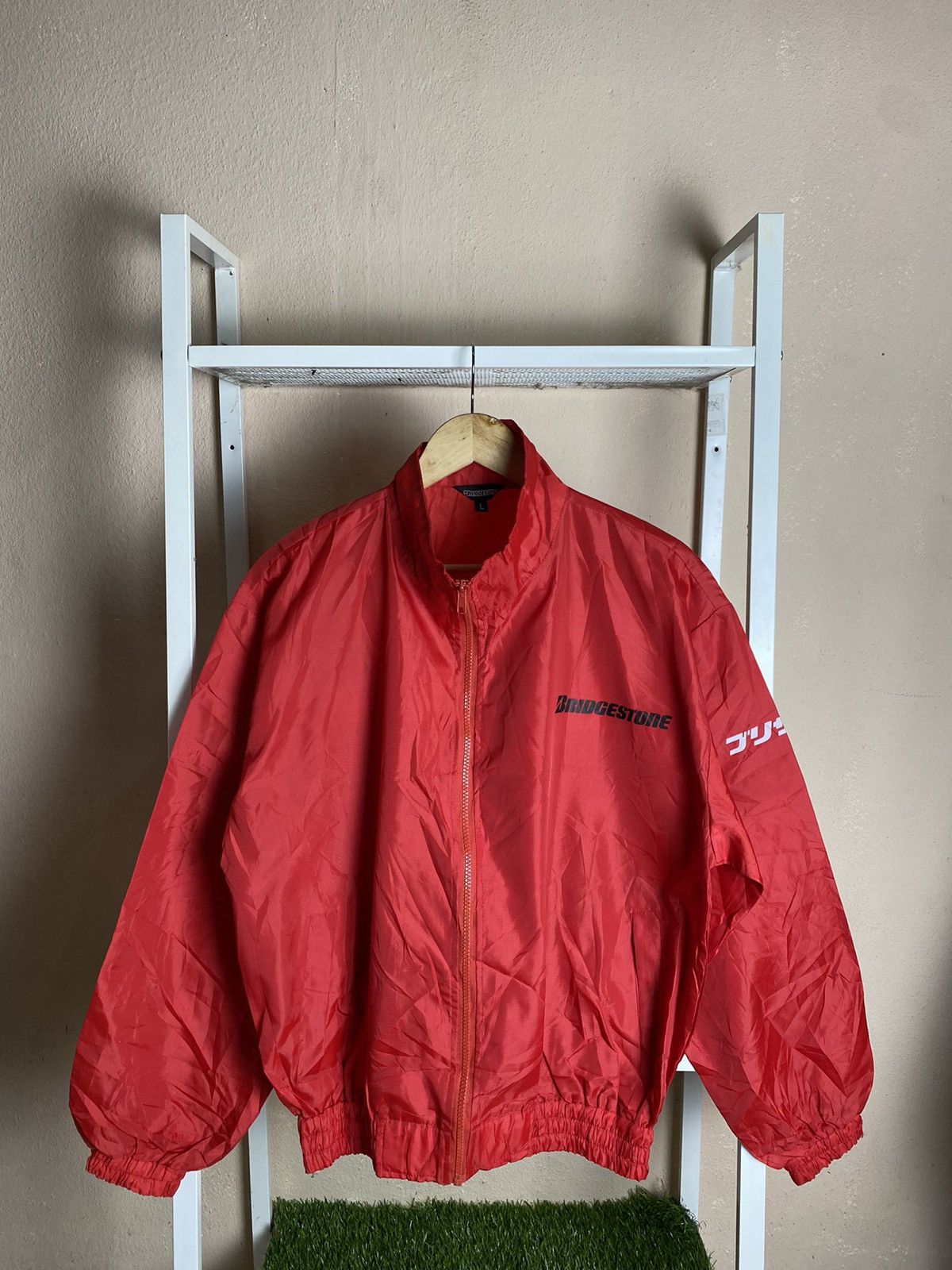 Vintage Vintage Bridgestone Blizzak 100% Nylon Jacket Size US M / EU 48-50 / 2 - 2 Thumbnail