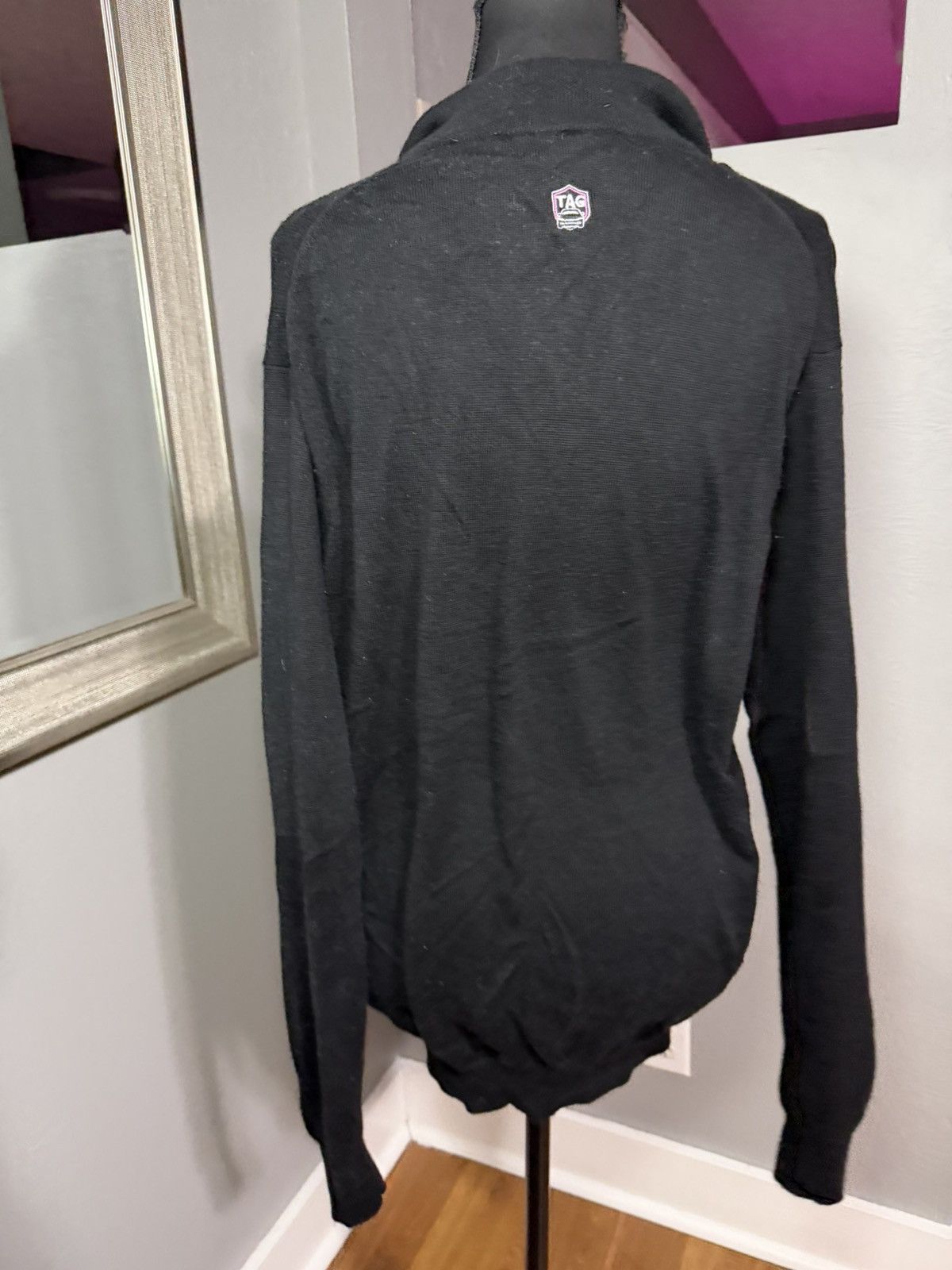 Peter Millar Peter Milar Merino Wool Silk Blend Black 1/4 Zip Medium Size US M / EU 48-50 / 2 - 3 Thumbnail