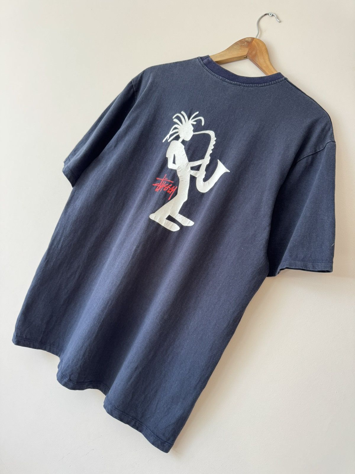 Stussy Vintage Stussy 90’s Rasta Jazzman Saxophone T-shirt Rare Tee Size US L / EU 52-54 / 3 - 3 Thumbnail