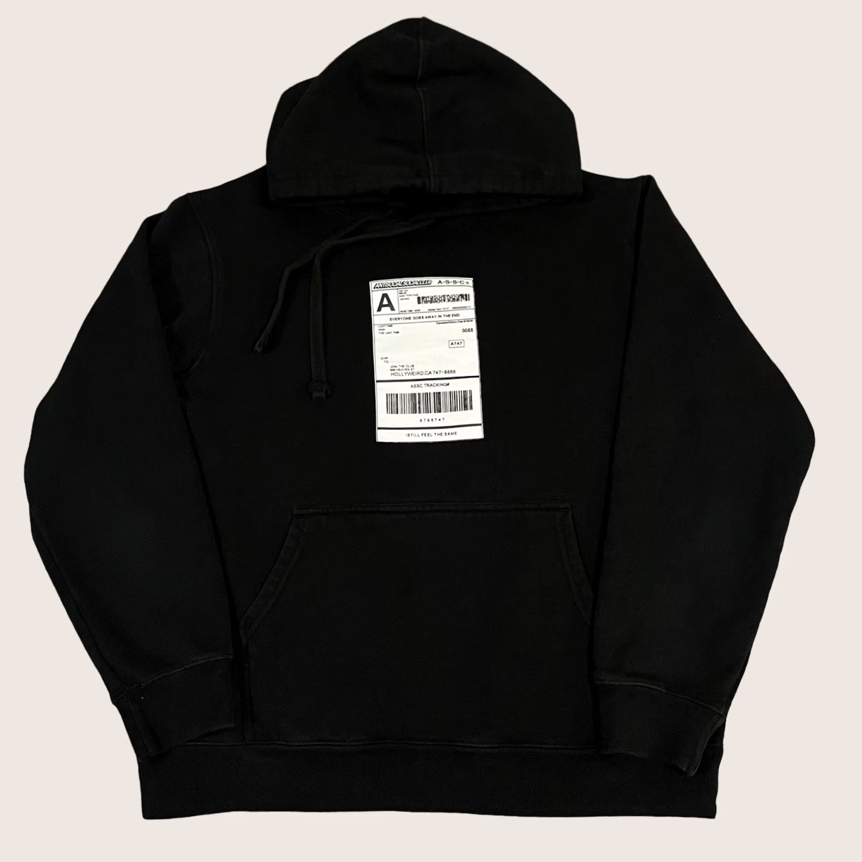 Anti Social Social Club Anti Social Social Club Hoodie Men M Black Graphic Print Logo Hooded Pullover Sweatshirt ASSC Logo Size US M / EU 48-50 / 2 - 1 Thumbnail