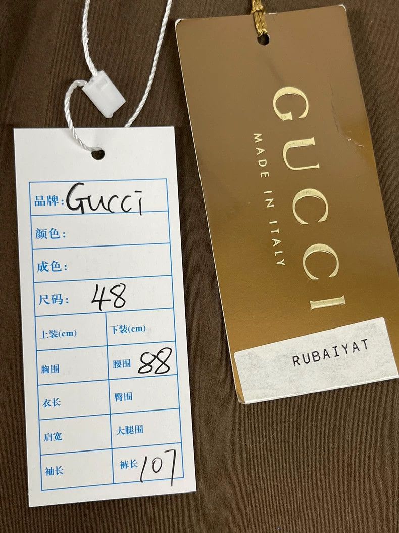 Gucci Gucci Khaki Metal Logo Casual Trousers 2502-Nextarrow Size US 32 / EU 48 - 3 Thumbnail