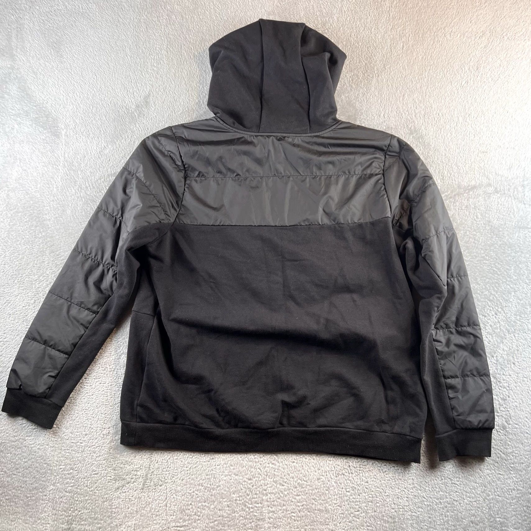 The North Face The North Face Hoodie Puffer Hybrid Sweatshirt Women's XL Black Pullover Hooded Pockets Outdoor Logo Classic Activewear Size XL / US 12-14 / IT 48-50 - 2 Thumbnail