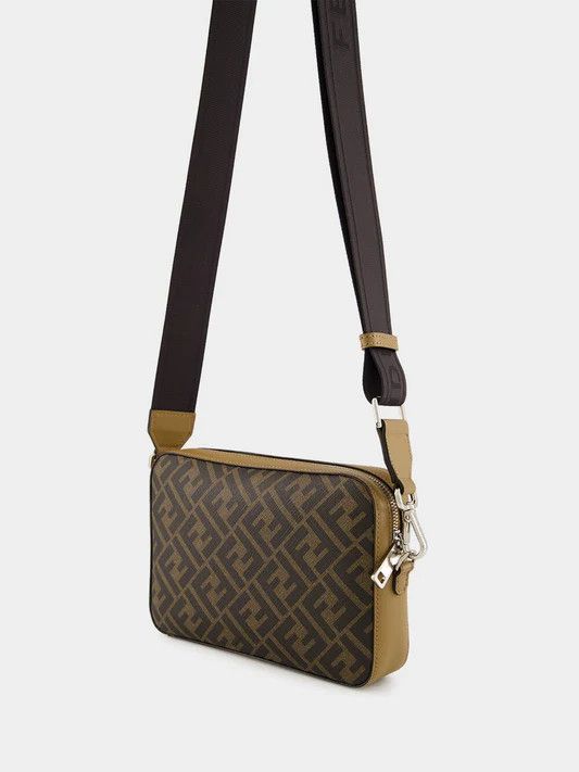 Fendi o1s1wg110426 Size:OS/Diagonal Camera Case in Black/Brown Size ONE SIZE - 5 Thumbnail