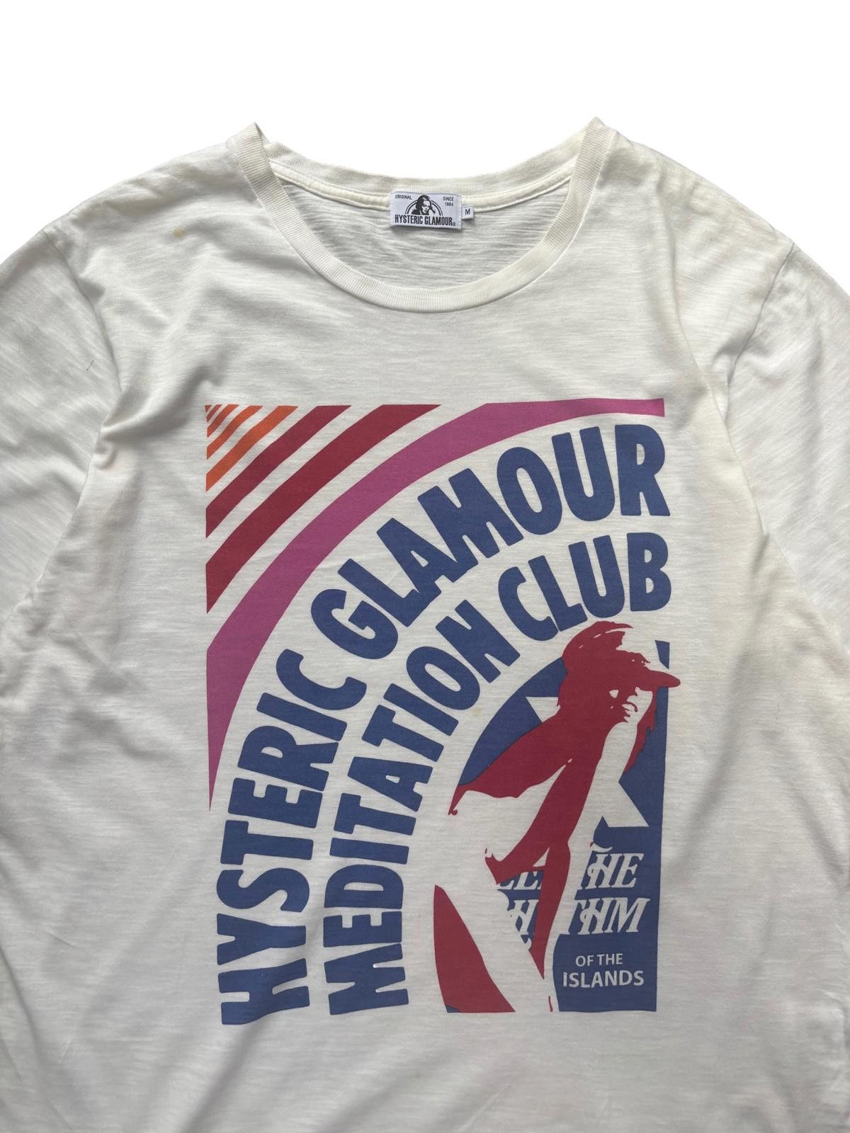 Hysteric Glamour Hysteric Glamour Meditation Club T Shirt White M Size US M / EU 48-50 / 2 - 2 Thumbnail