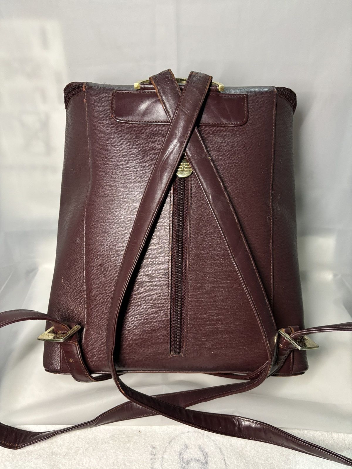 Balenciaga (rlly2 worn) Vintage Balenciaga Backpack Maroon Size ONE SIZE - 3 Thumbnail