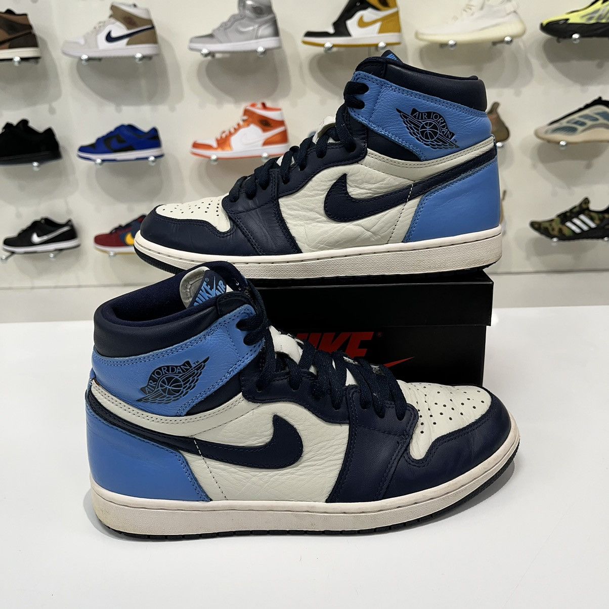 jordan 1 retro high obsidian size 7