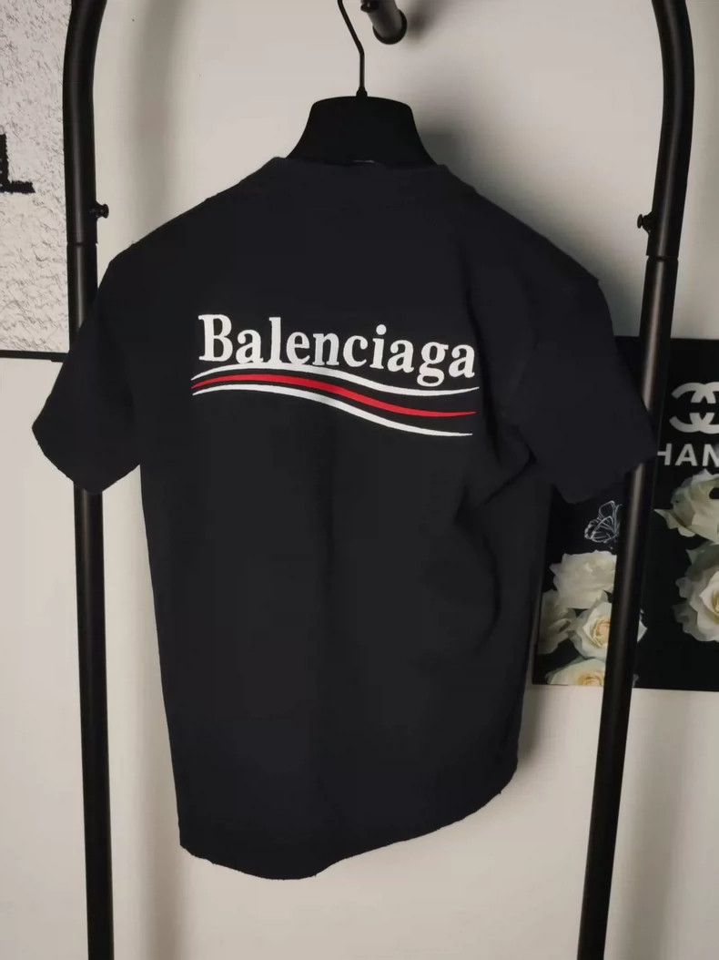 Balenciaga Balenciaga Wave Embroidered Short Sleeve Size US S / EU 44-46 / 1 - 2 Thumbnail