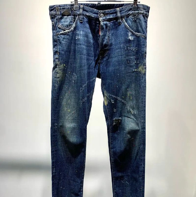 Dsquared2 DSQUARED2 Blue Denim Casual Pants for Men 0089 Size US 34 / EU 50 - 1 Thumbnail