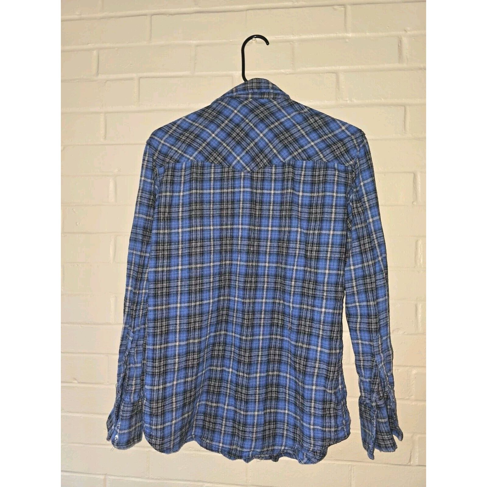 Wrangler Vintage Wrangler Pearl Snap Button Western LS Flannel Mens M Size US M / EU 48-50 / 2 - 4 Thumbnail