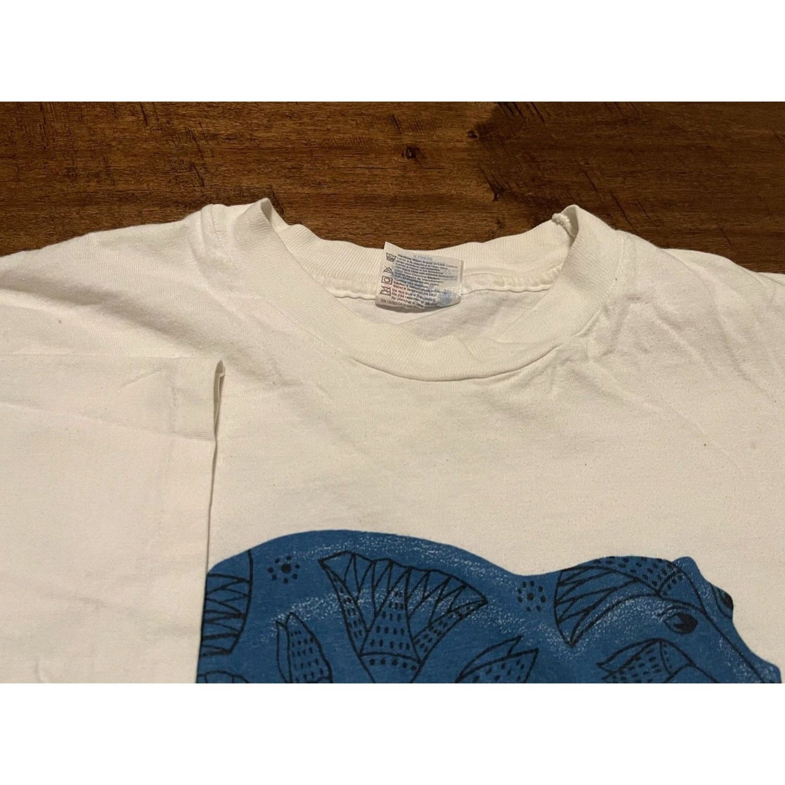 Hanes Vintage MET Shirt Faience Hippopotamus - Adult XL Size US XL / EU 56 / 4 - 3 Thumbnail