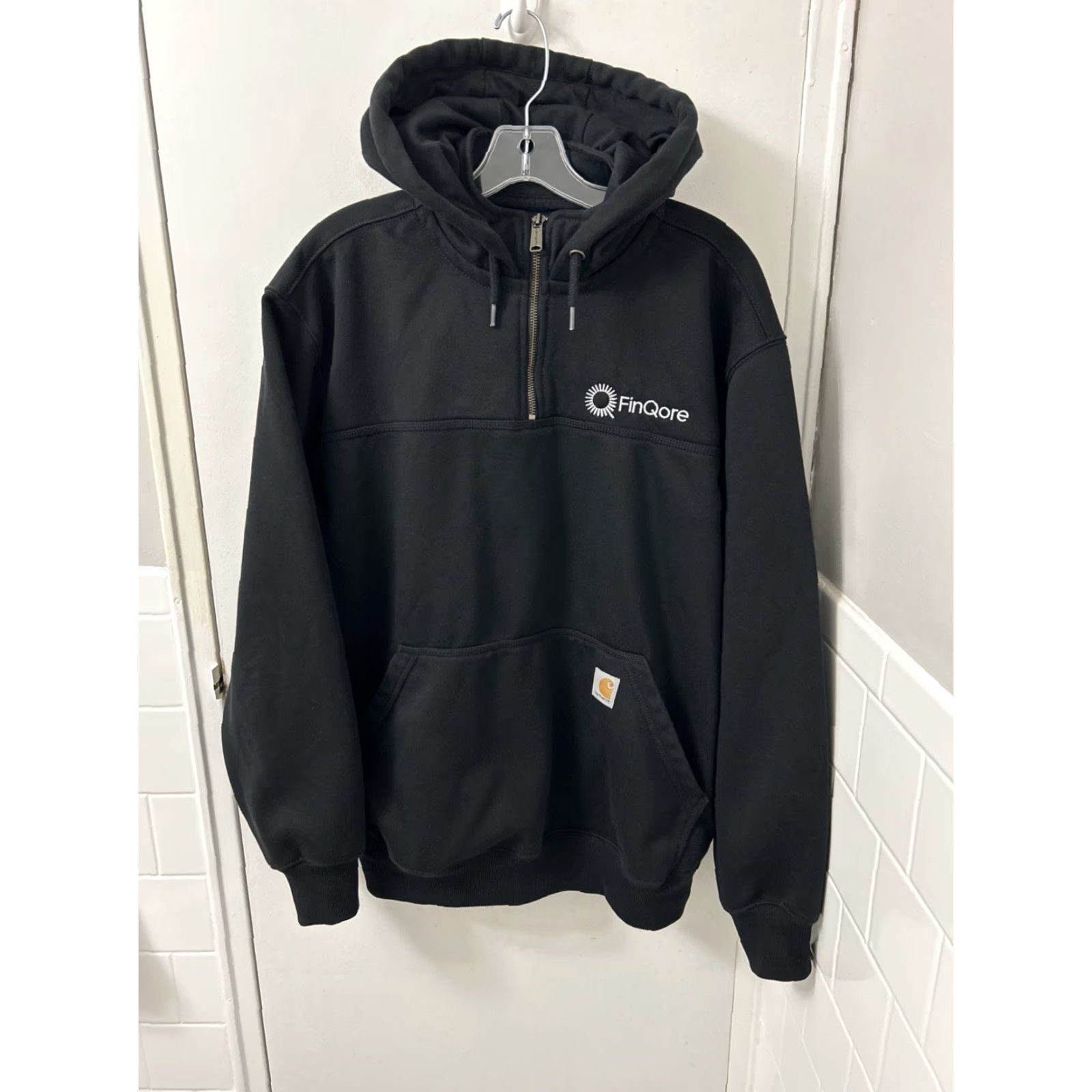 Carhartt Carhartt Rain Defender Hoodie Mens M Black Loose Fit Pullover L/S TS0617-M Size US M / EU 48-50 / 2 - 2 Thumbnail