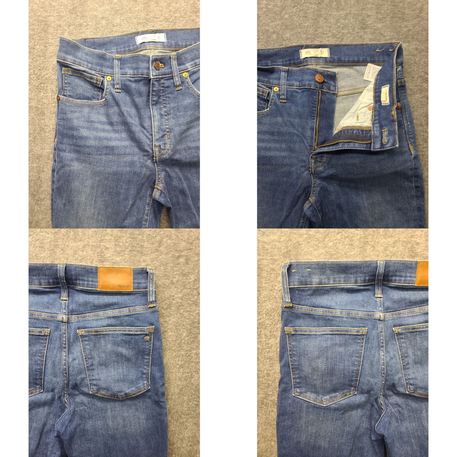 Madewell Madewell Jeans Women’s Size 27 Slim Mid Rise Distressed Stretch 5-Pocket Denim Blue Jeans Women 30in Inseam Size 27" / US 4 / IT 40 - 9 Thumbnail