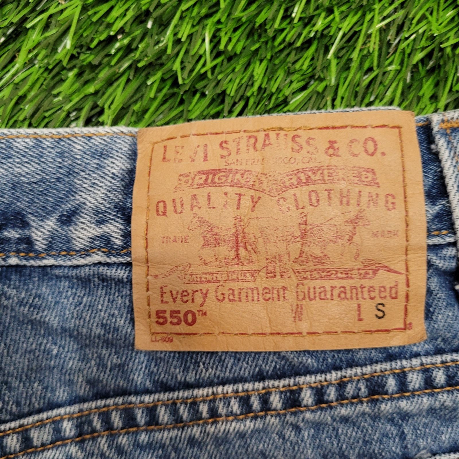 Levi's VTG 90s Levi's 550 Mom Jeans 16P Short 34x29 High Rise 13" Size 34" / US 12 / IT 48 - 5 Thumbnail