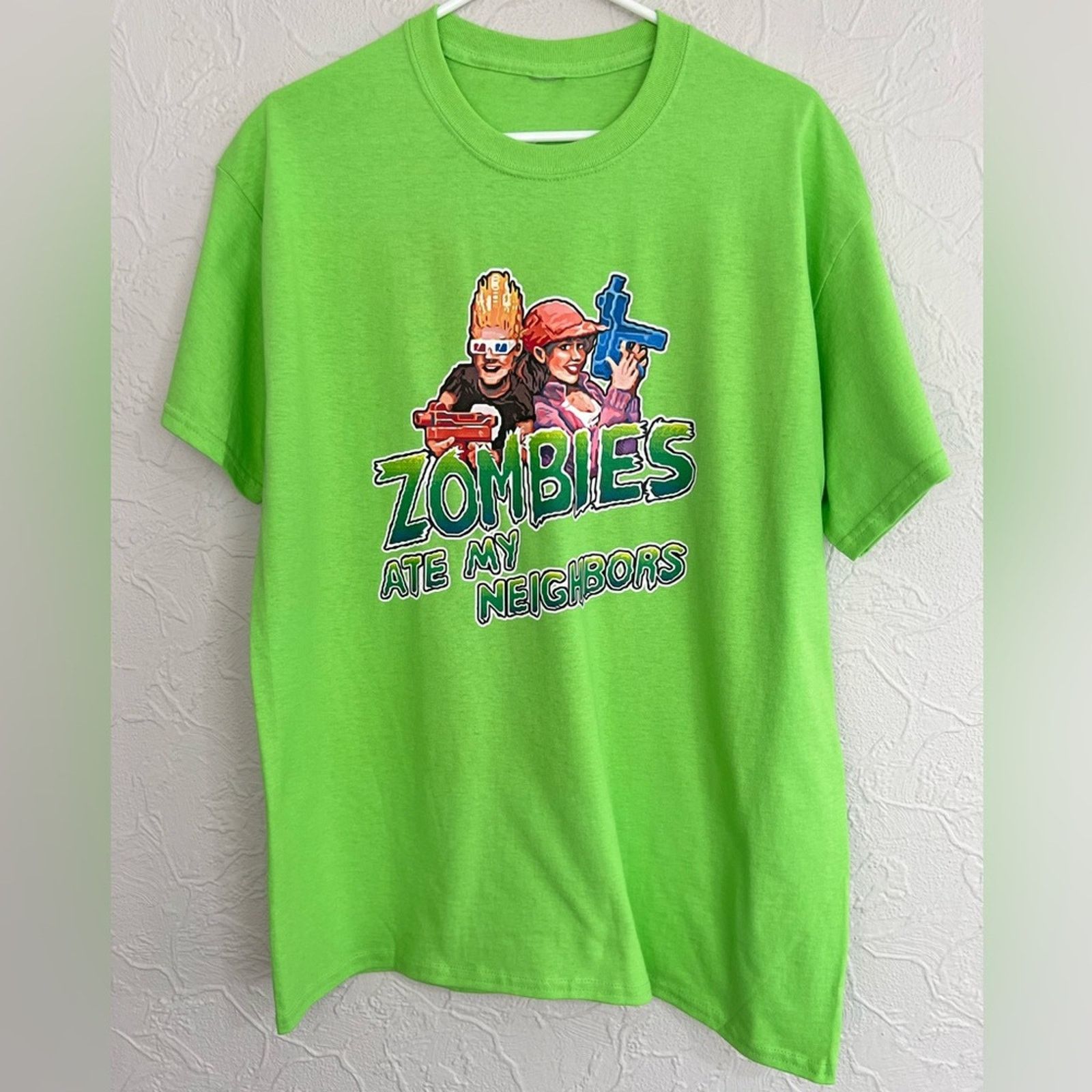 Nintendo CLASSIC VIDEO GAME ZOMBIES ATE MY NEIGHBORS SHIRT NWOT SEGA Size US L / EU 52-54 / 3 - 1 Thumbnail