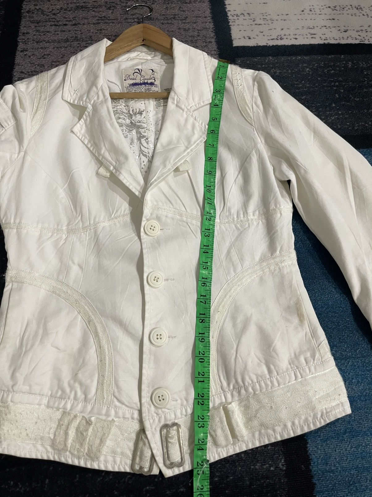 Diesel Diesel Parachute White Jacket Size M / US 6-8 / IT 42-44 - 21 Thumbnail