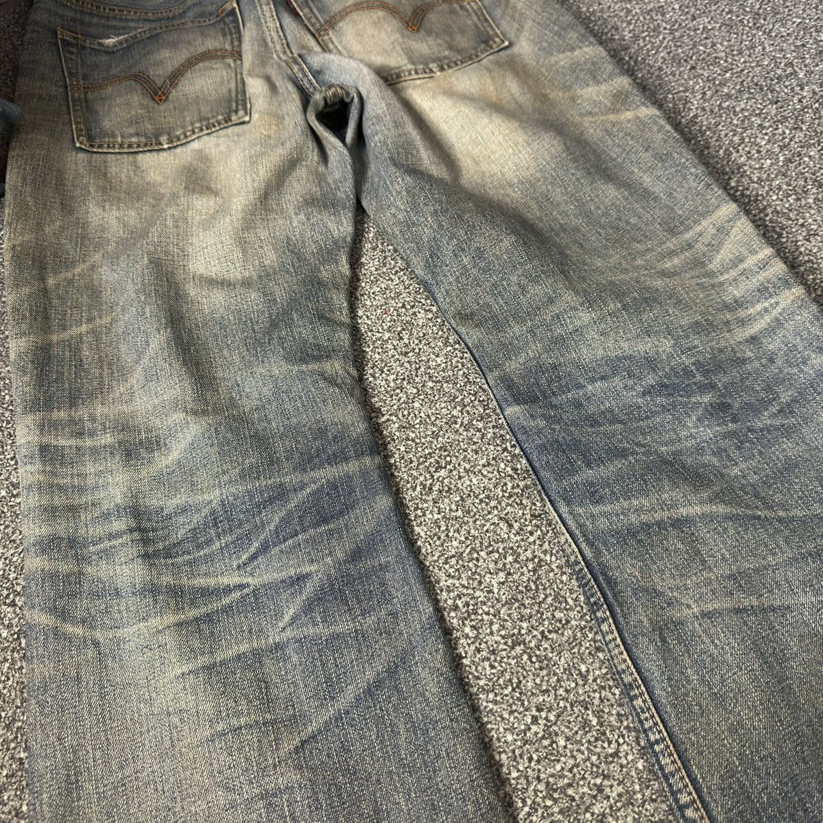 If Six Was Nine Vintage Flared Levis 507 Dirty Rusty Distressed Denim W33 Size US 33 - 11 Thumbnail