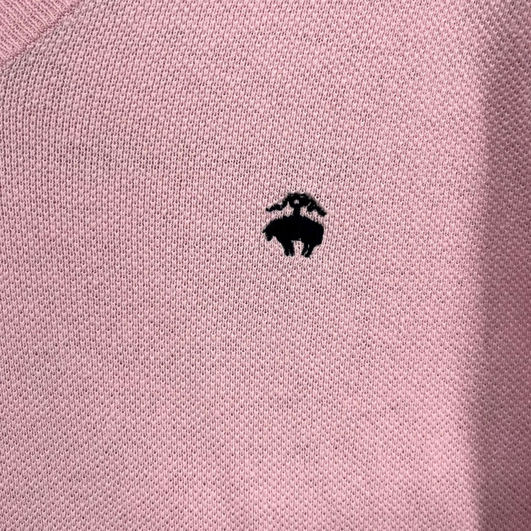 Brooks Brothers Brooks Brothers 346 Pink V Neck Sweater Knit Top Mens L Linen Cotton Preppy Golf Size US L / EU 52-54 / 3 - 4 Thumbnail