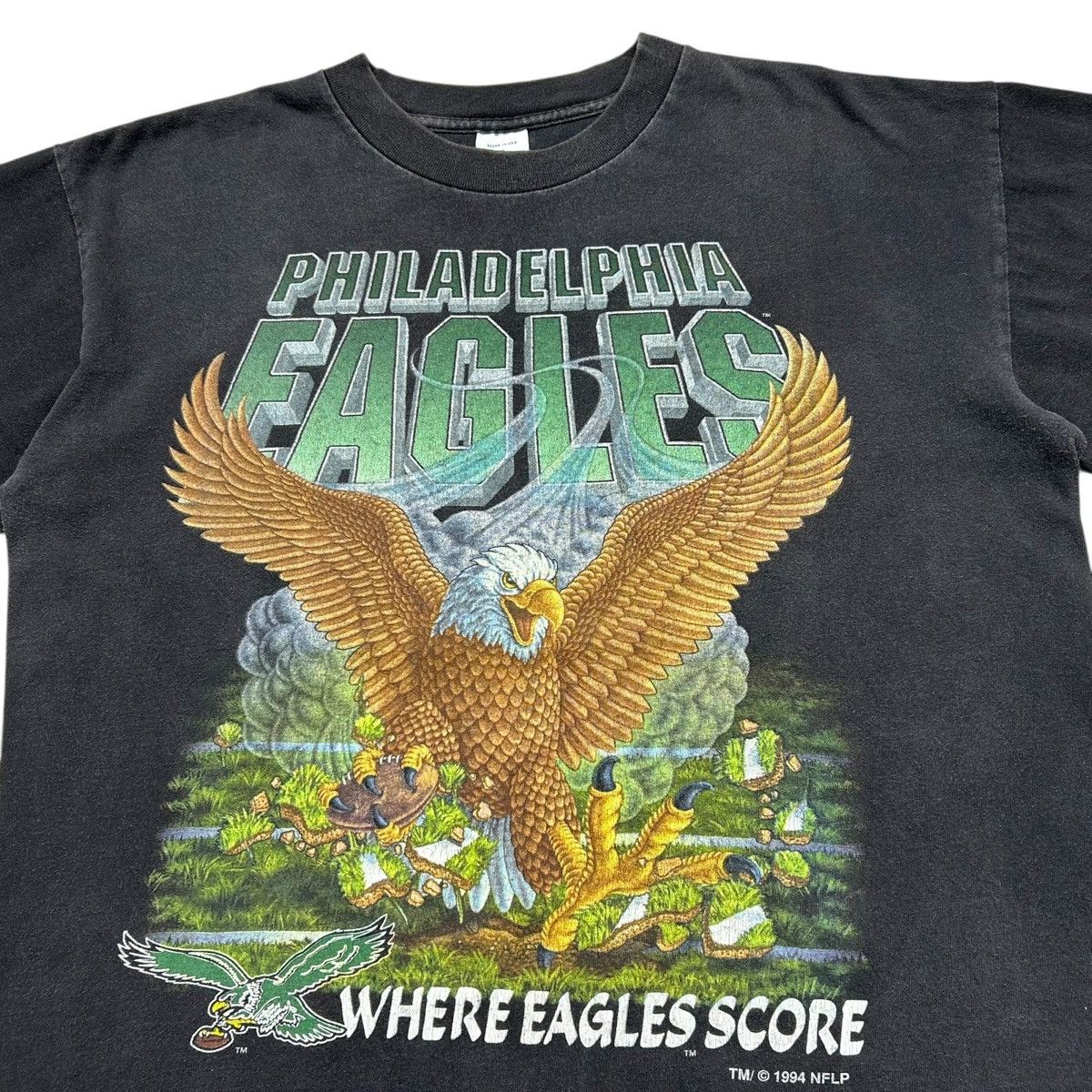 NFL × Vintage RARE 90s PHILADELPHIA EAGLES SALEM SPORTSWEAR 1994 T-SHIRT Size US L / EU 52-54 / 3 - 2 Thumbnail