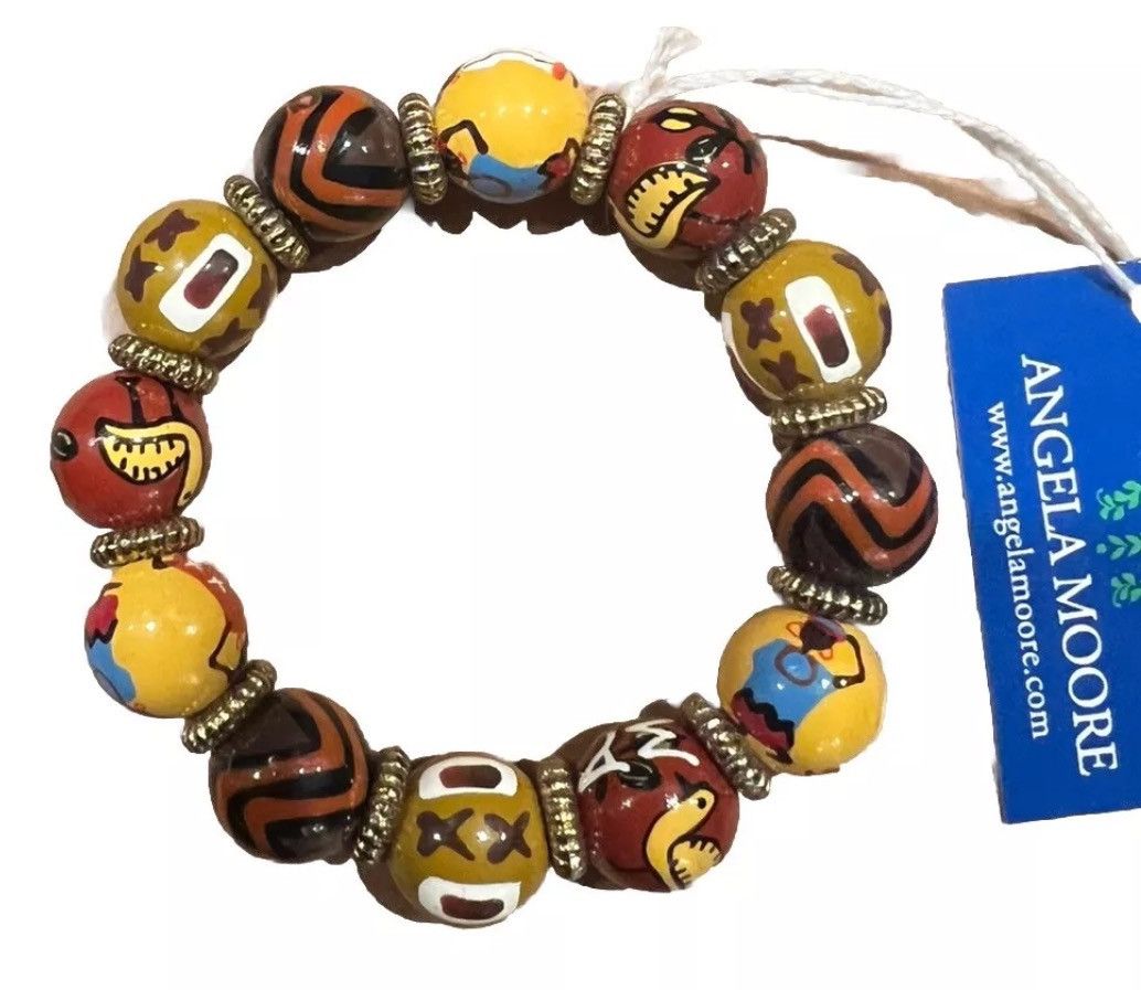 Other NEW!!! ANGELA MOORE HAND PAINTED BEADED BRACLET Size ONE SIZE - 2 Thumbnail