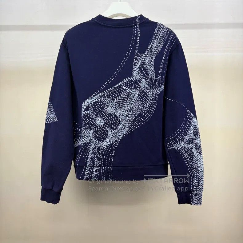 Louis Vuitton Louis Vuitton Three-flower sketch logo sweatshirt Size US M / EU 48-50 / 2 - 2 Thumbnail