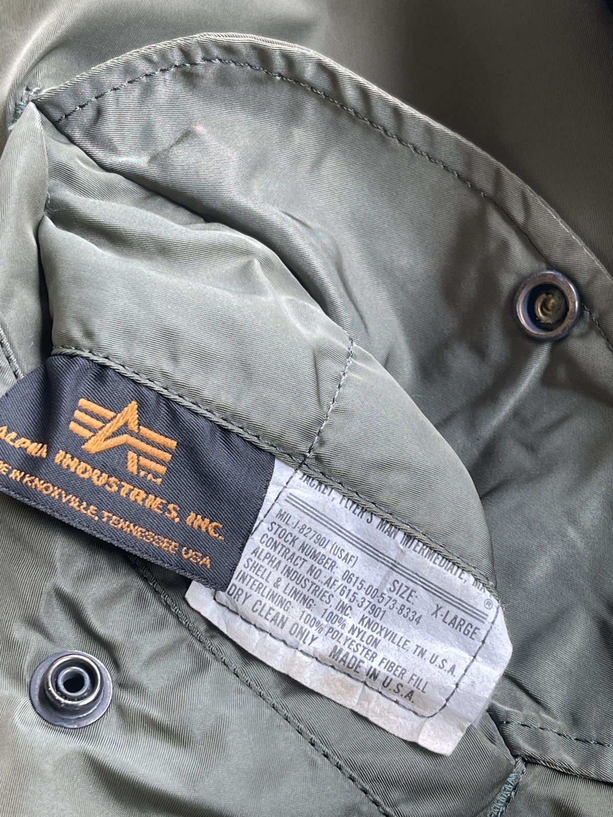 Alpha Industries Vintage Alpha Industries MA-1 Bomber Jacket Size US XL / EU 56 / 4 - 8 Thumbnail