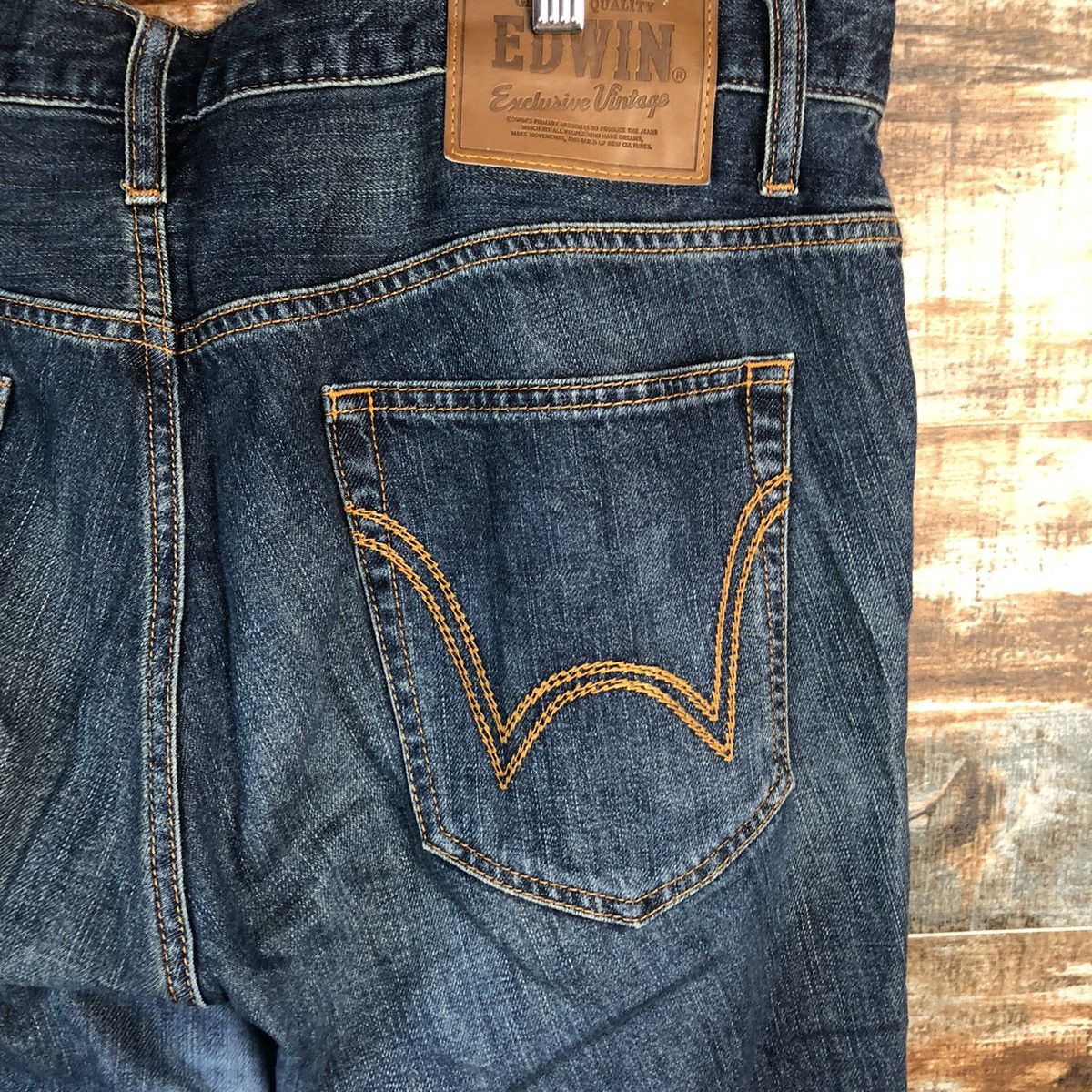 Edwin Edwin japan vintage faded Blue ripped Denim Pants #A1404 Size US 36 / EU 52 - 15 Thumbnail