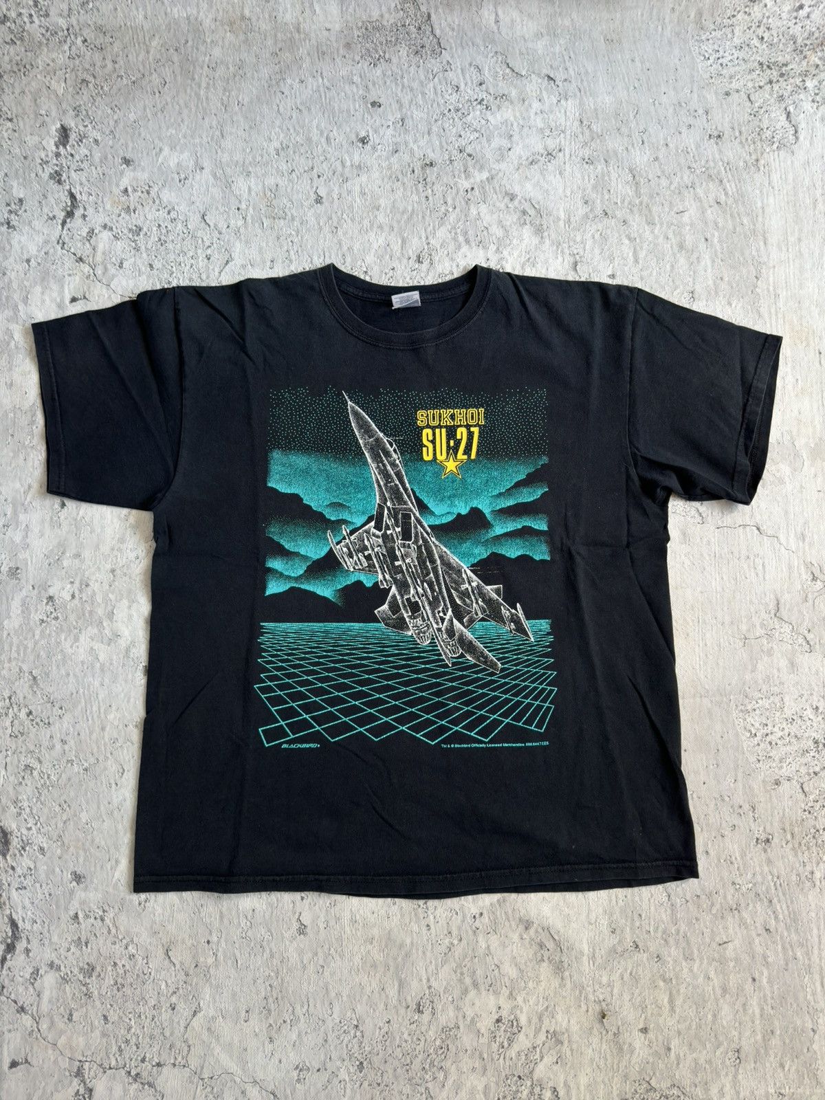Band Tees × Blackbird × Vintage 1999 SU-27 Military Jett Sukhoi Tee Size US XL / EU 56 / 4 - 1 Thumbnail
