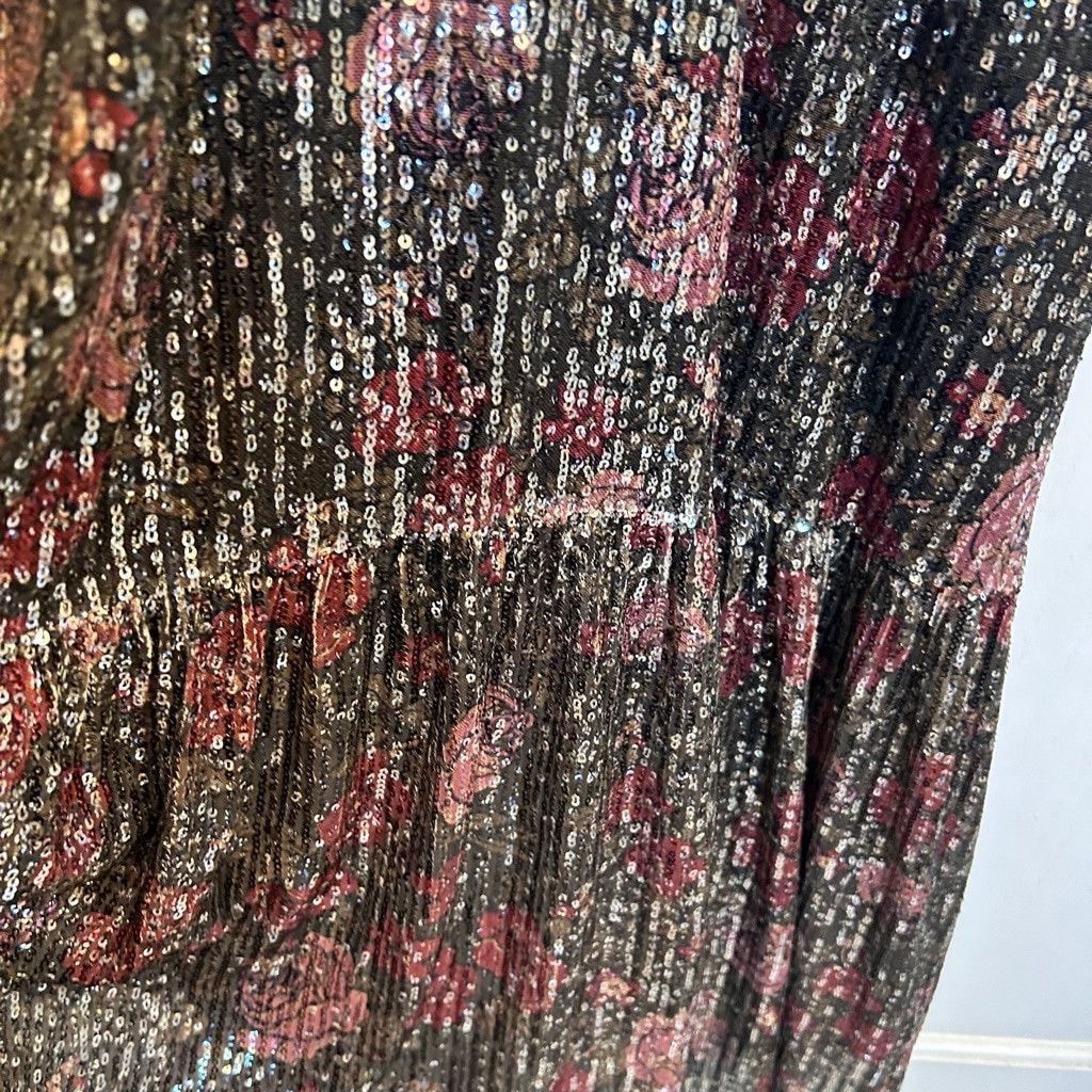 Saltwater Luxe Saltwater Luxe Sequin Floral print maxi Dress S Size S / US 4 / IT 40 - 8 Thumbnail