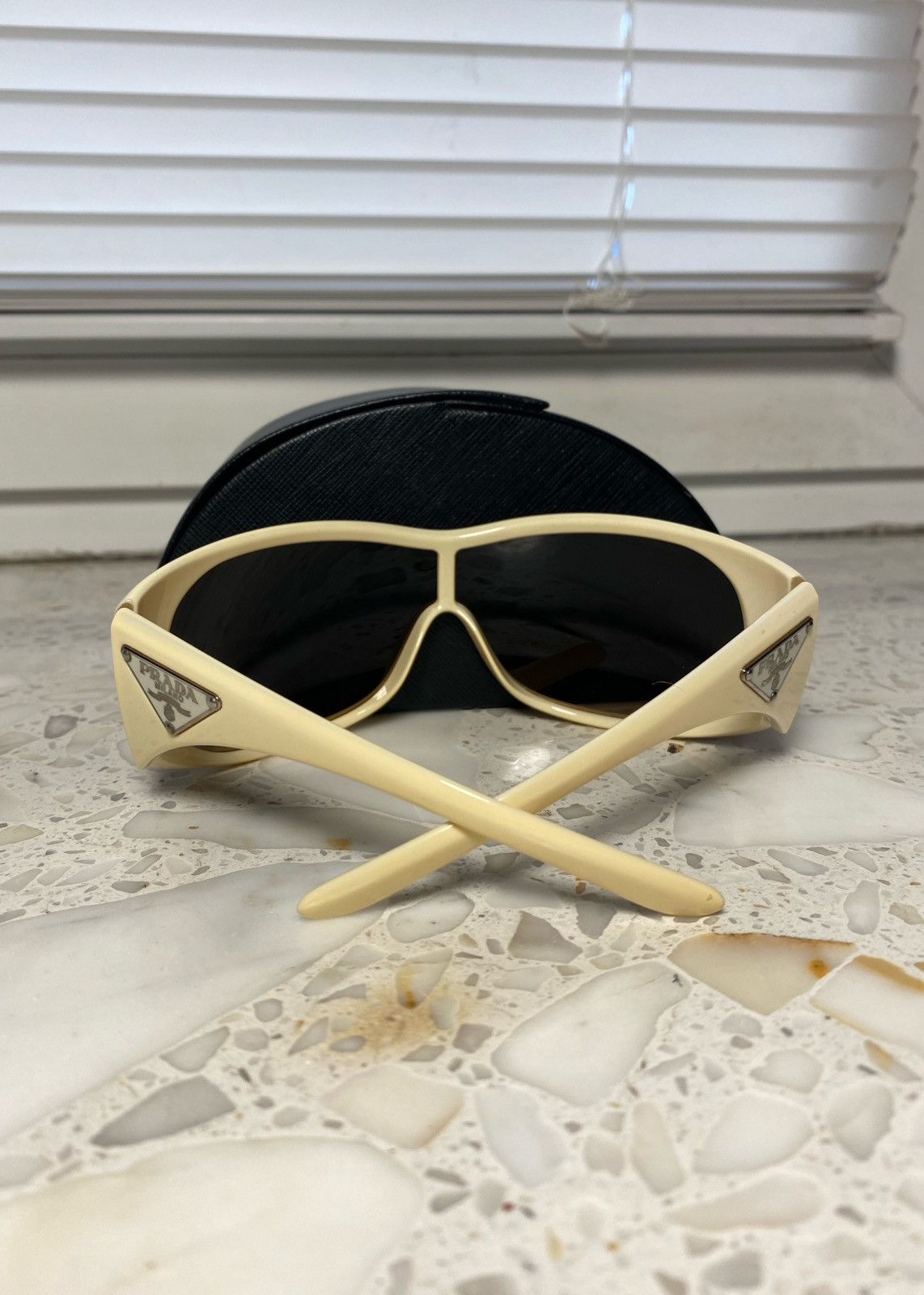 Prada Drill Mask Vintage Prada Sunglasses Size ONE SIZE - 2 Thumbnail