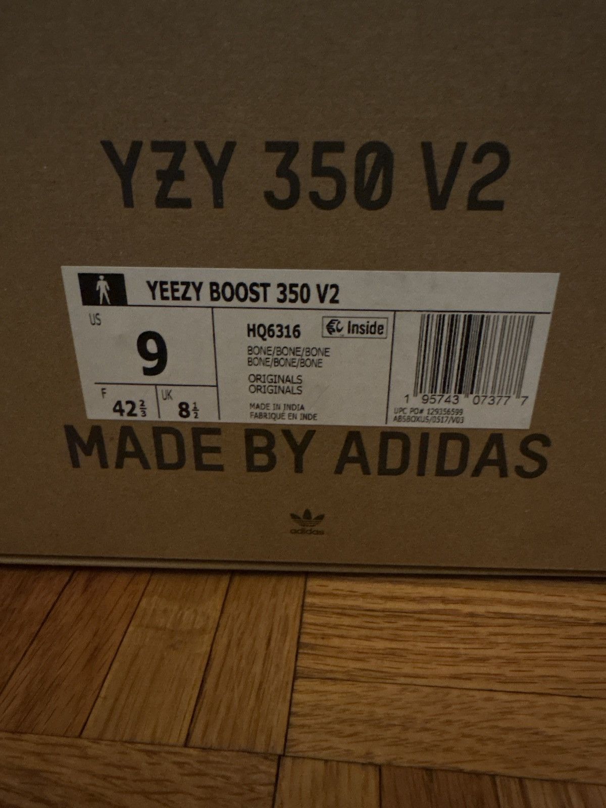 Yeezy Yeezy Boost 350 Bone 9 Size US 9 / EU 42 - 4 Thumbnail
