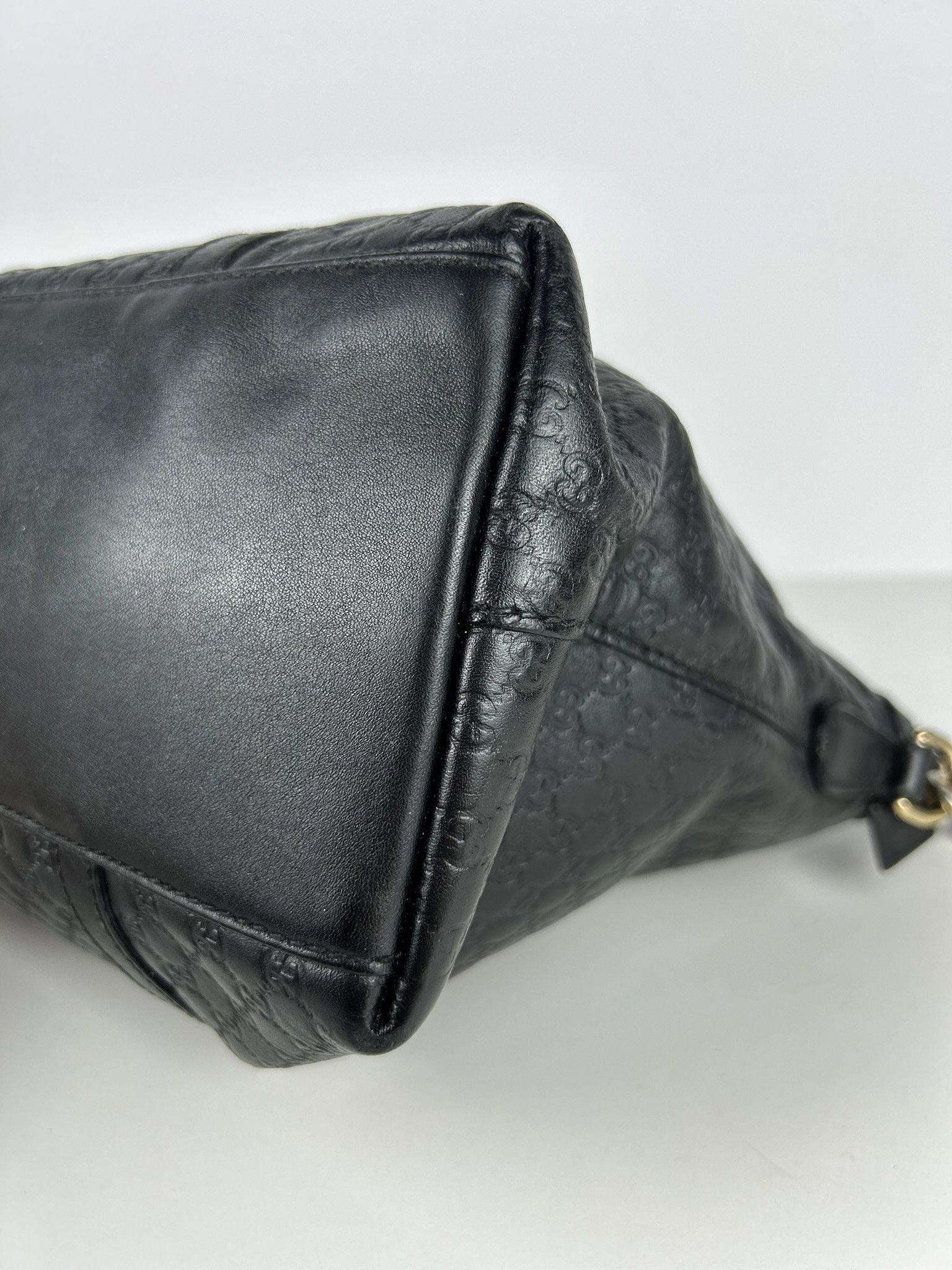 Gucci Gucci microguccissima black leather top zip handbag Size ONE SIZE - 13 Thumbnail