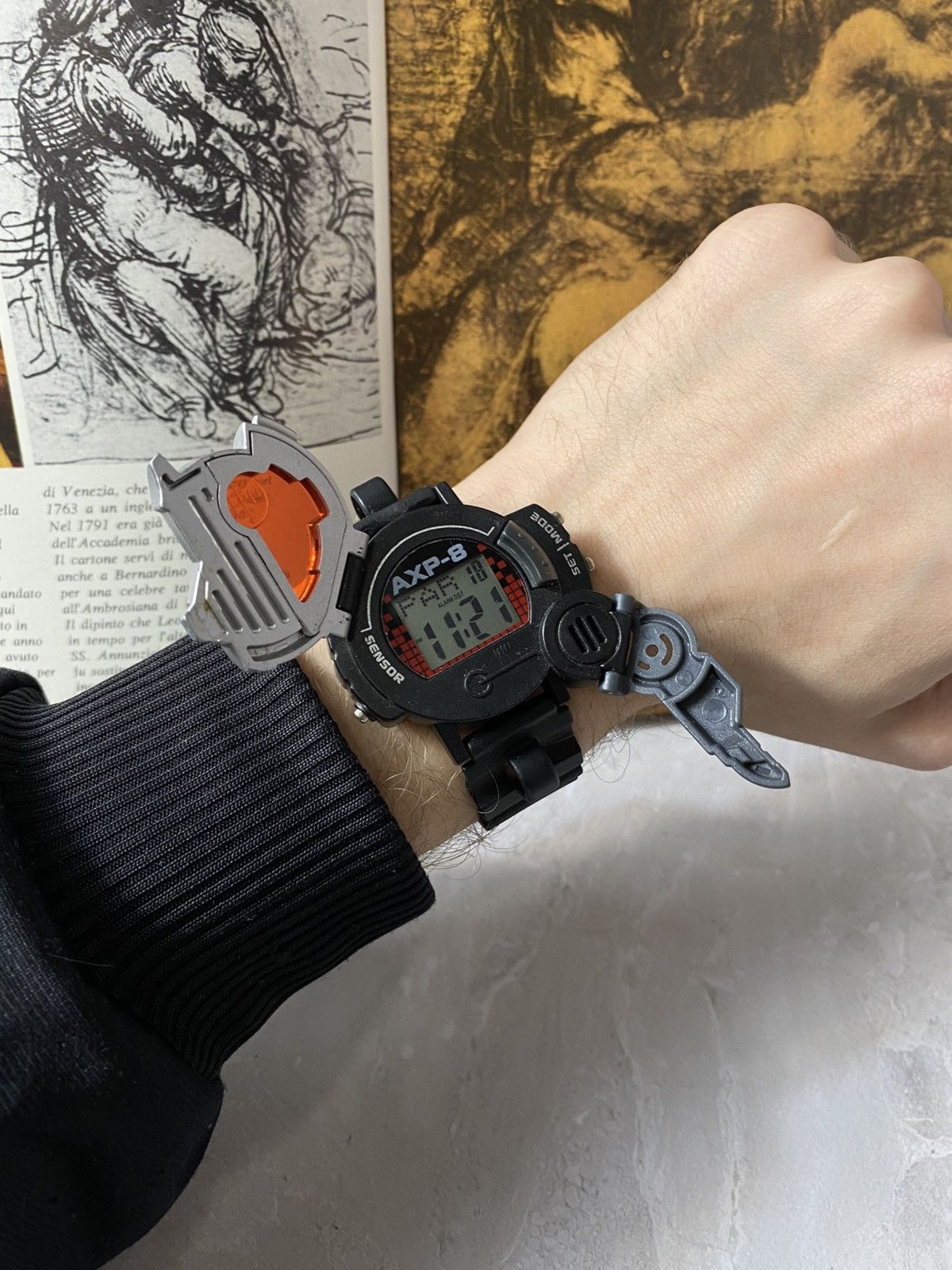 Japanese Brand Vintage Digital Watch. Y2K Techwear. Futuristic Shutter Size ONE SIZE - 1 Thumbnail