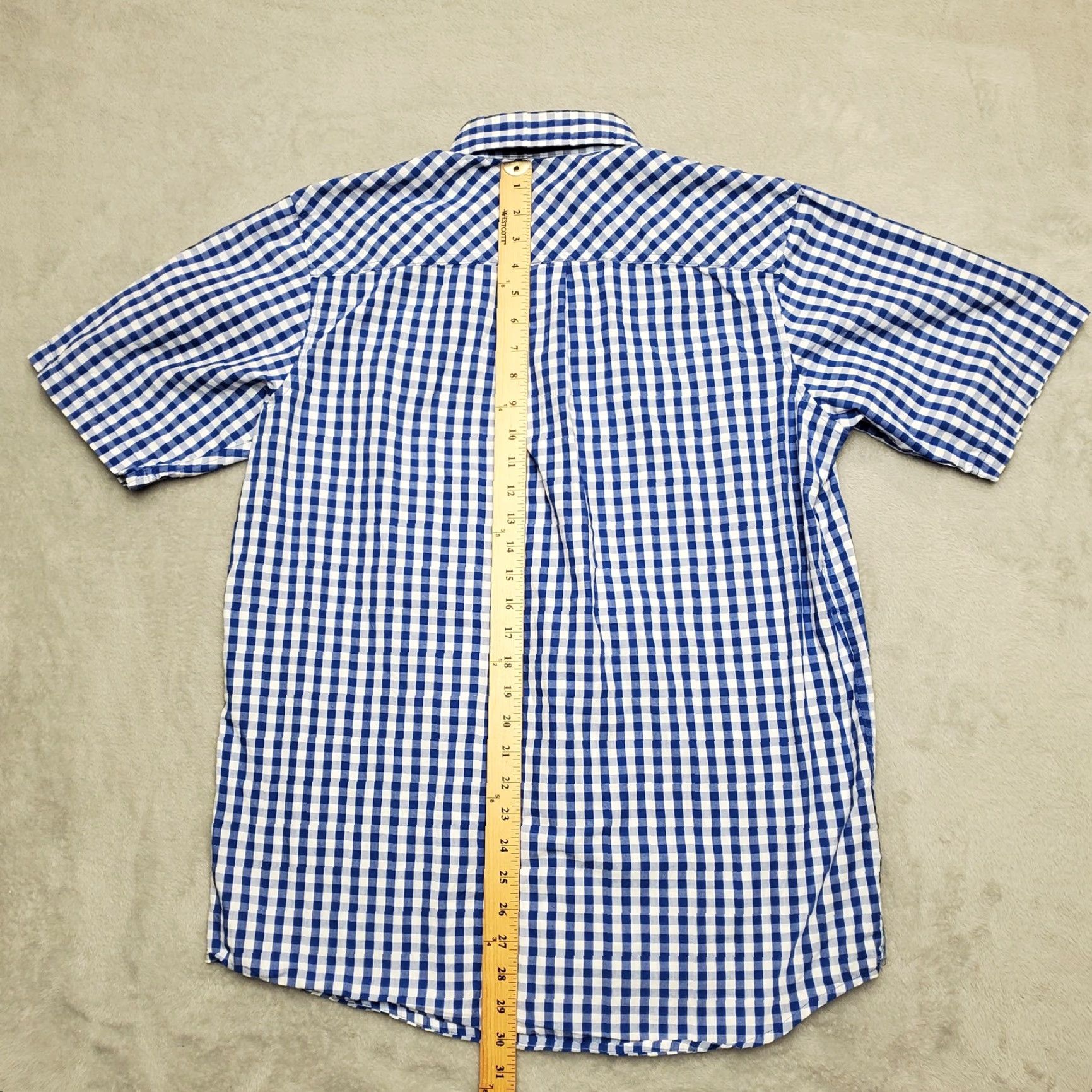Vintage VINTAGE Backpacker Shirt Mens Medium Blue Check Bloktoberfest Block 15 Beer Brewery Shirt Mens Blue Check Block 15 Beer Brewery Size US M / EU 48-50 / 2 - 6 Thumbnail
