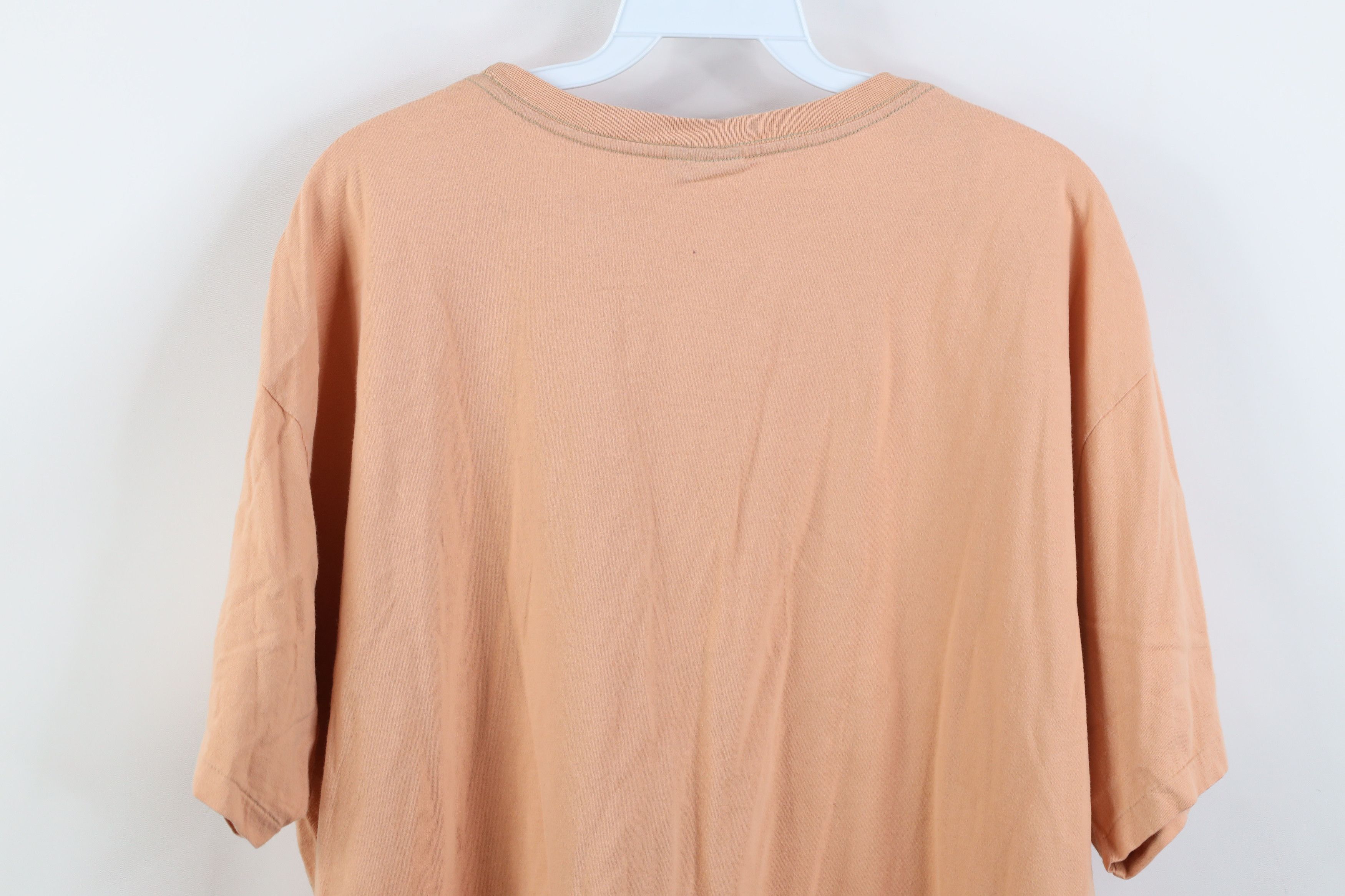 Ralph Lauren Vintage 90s Ralph Lauren Short Sleeve T-Shirt Cotton Peach Size US XL / EU 56 / 4 - 12 Thumbnail