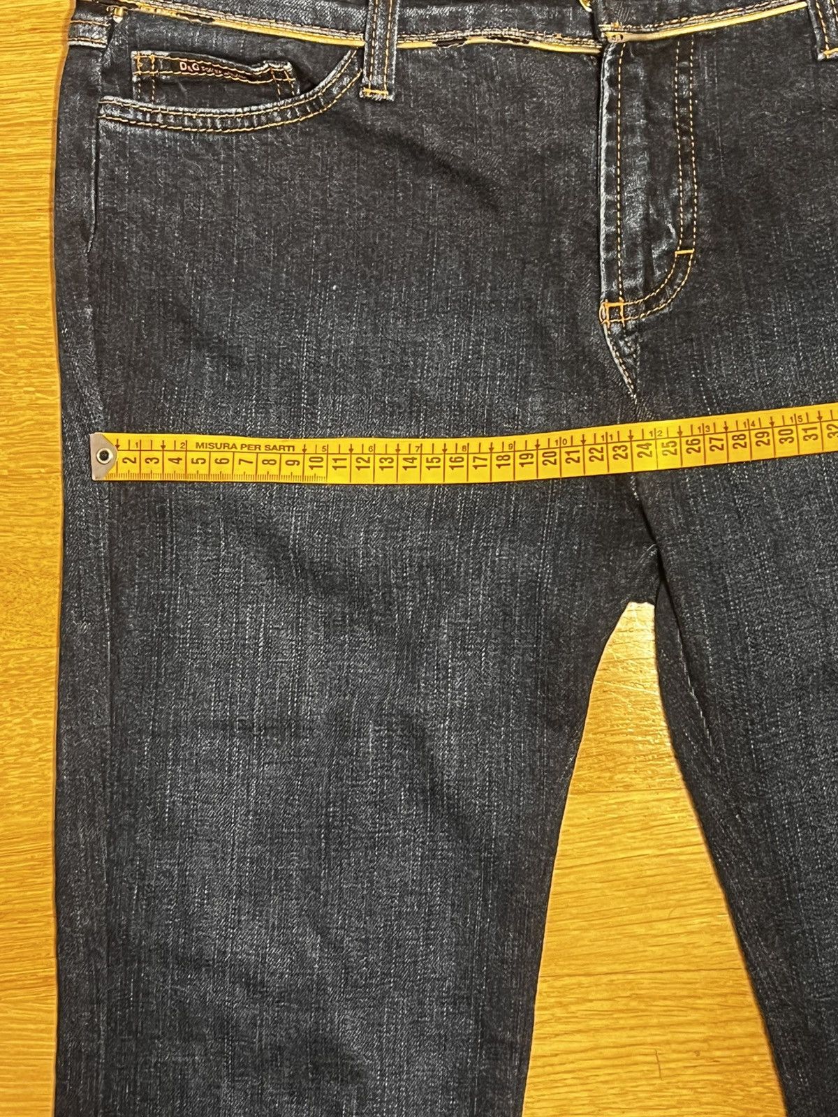Dolce & Gabbana D&G Dolce & Gabbana Archive "Gold Logo" Jeans y2k Size 33" - 7 Thumbnail