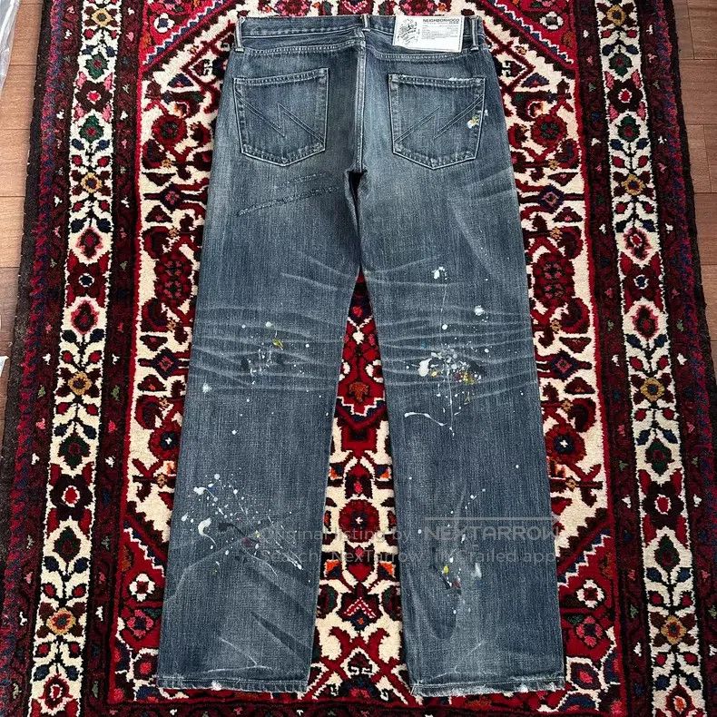 Neighborhood Neighborhood size M Ink Wash Denim Jeans Size US 27 - 2 Thumbnail