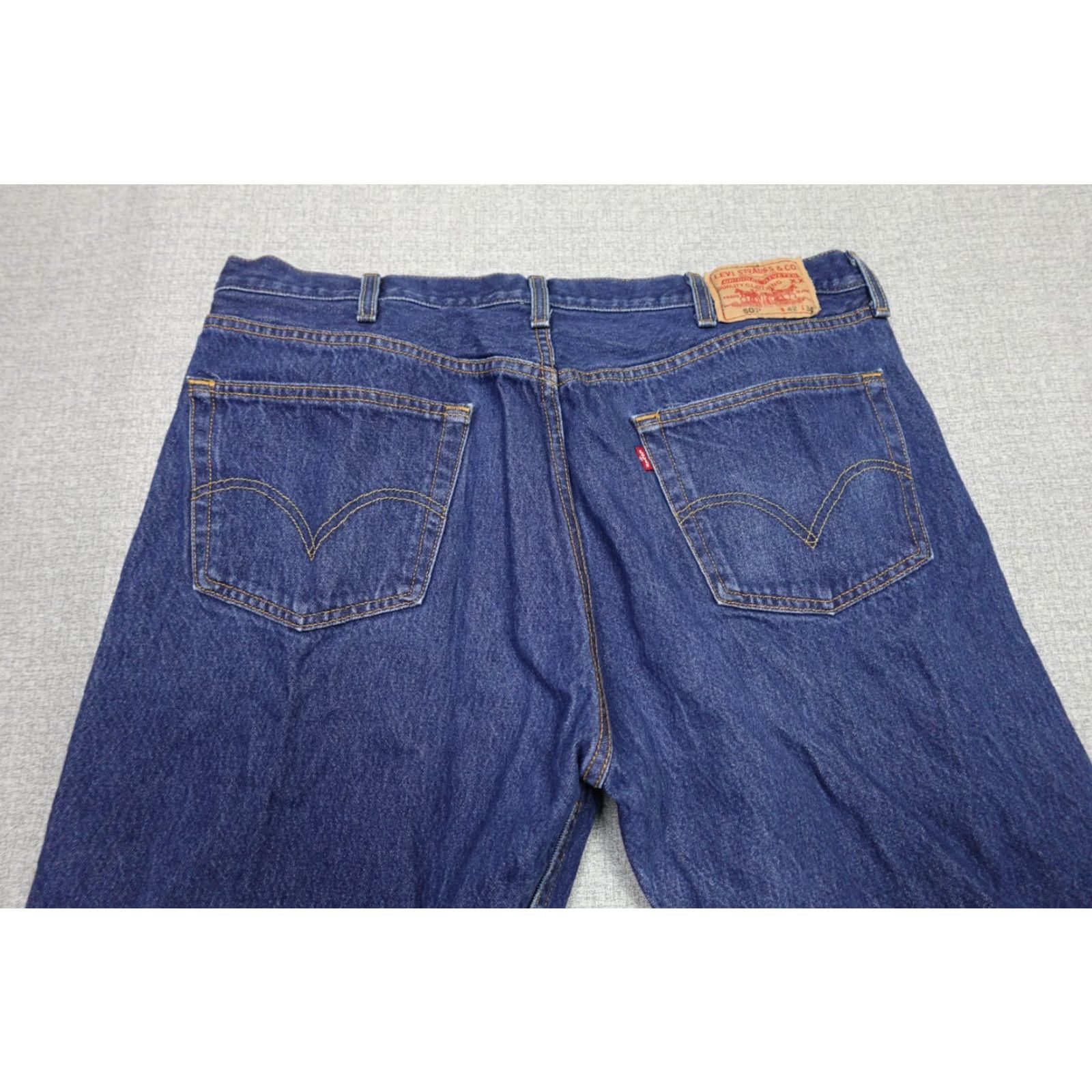 Levi's Levi's 501 Jeans Mens 40x30 Blue Regular Fit Western Cowboy Dark Wash Rancher Jeans Size US 40 / EU 56 - 5 Thumbnail