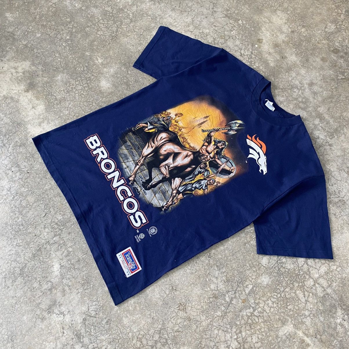 NFL Vintage 1998 Denver Broncos Graphic NFL Tee Size US XL / EU 56 / 4 - 2 Thumbnail