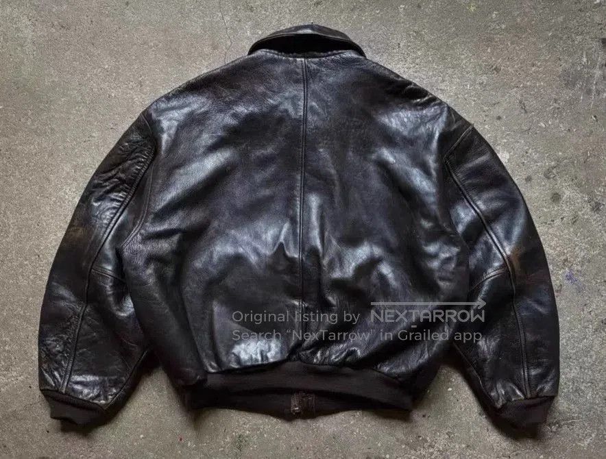 Avirex vintage avirex a2 leather flight jacket. Size US XL / EU 56 / 4 - 5 Thumbnail