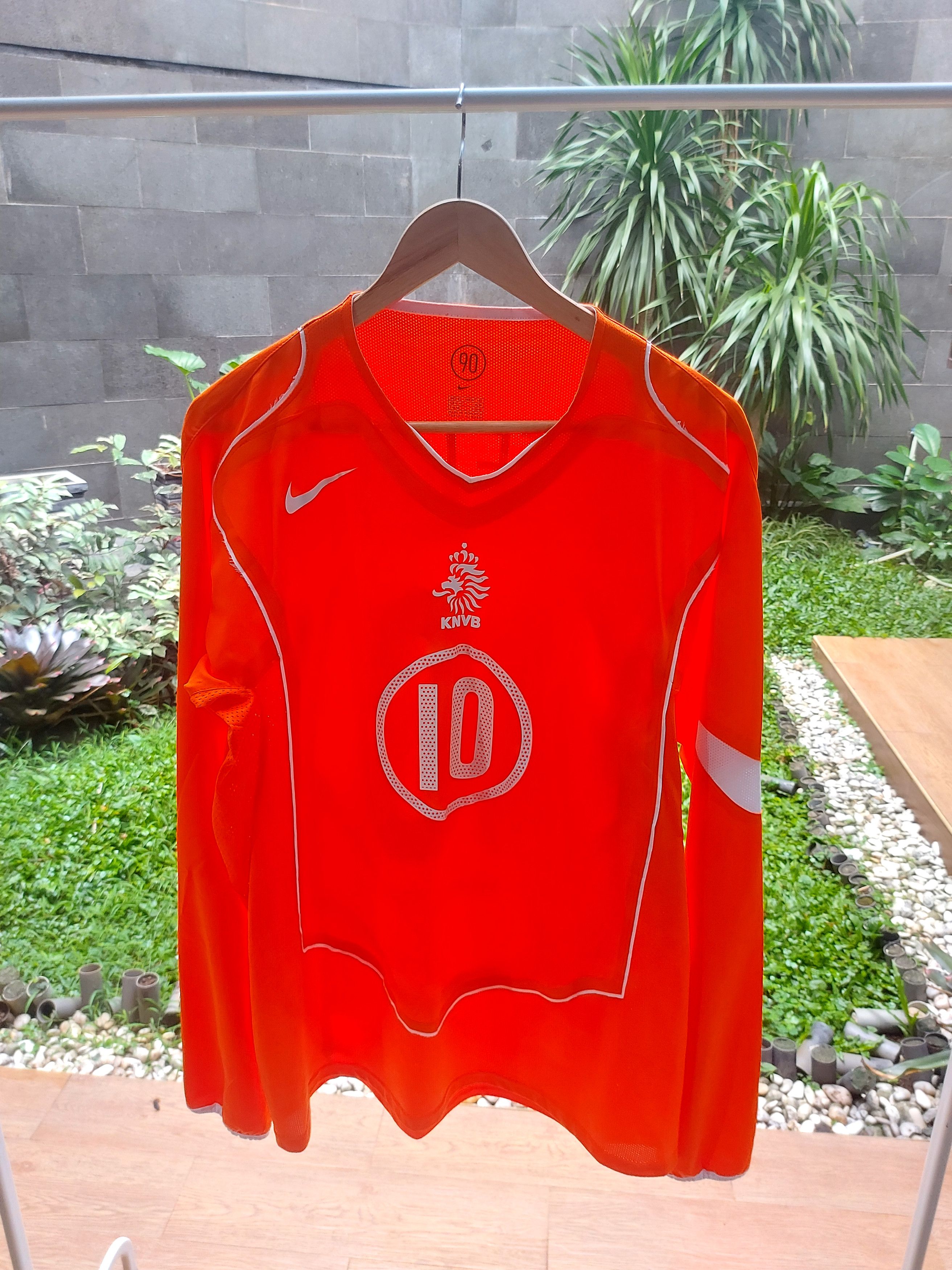 image of Nike X Vintage Netherland 2004 Player Issue Longsleeve in Orange, Men's (Size XL)