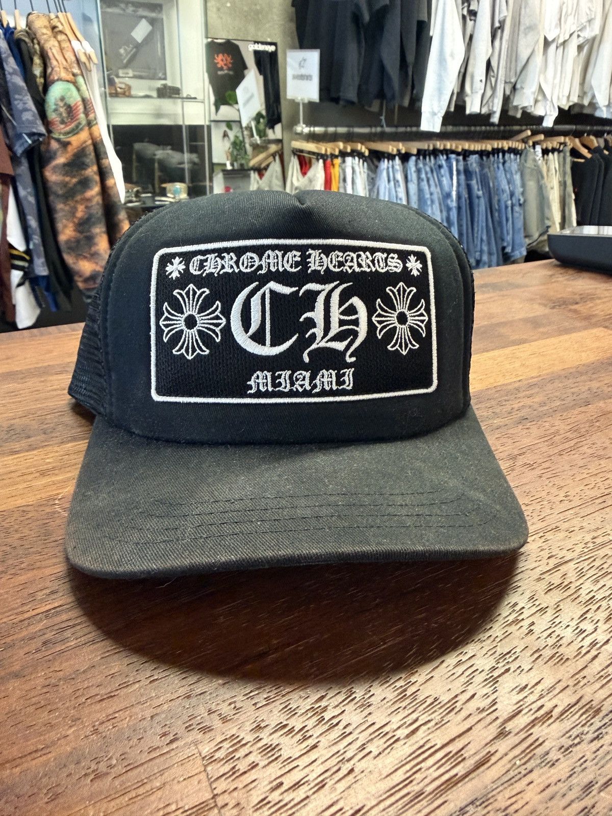 Chrome Hearts Miami Patch Trucker Hat Size ONE SIZE - 1 Thumbnail