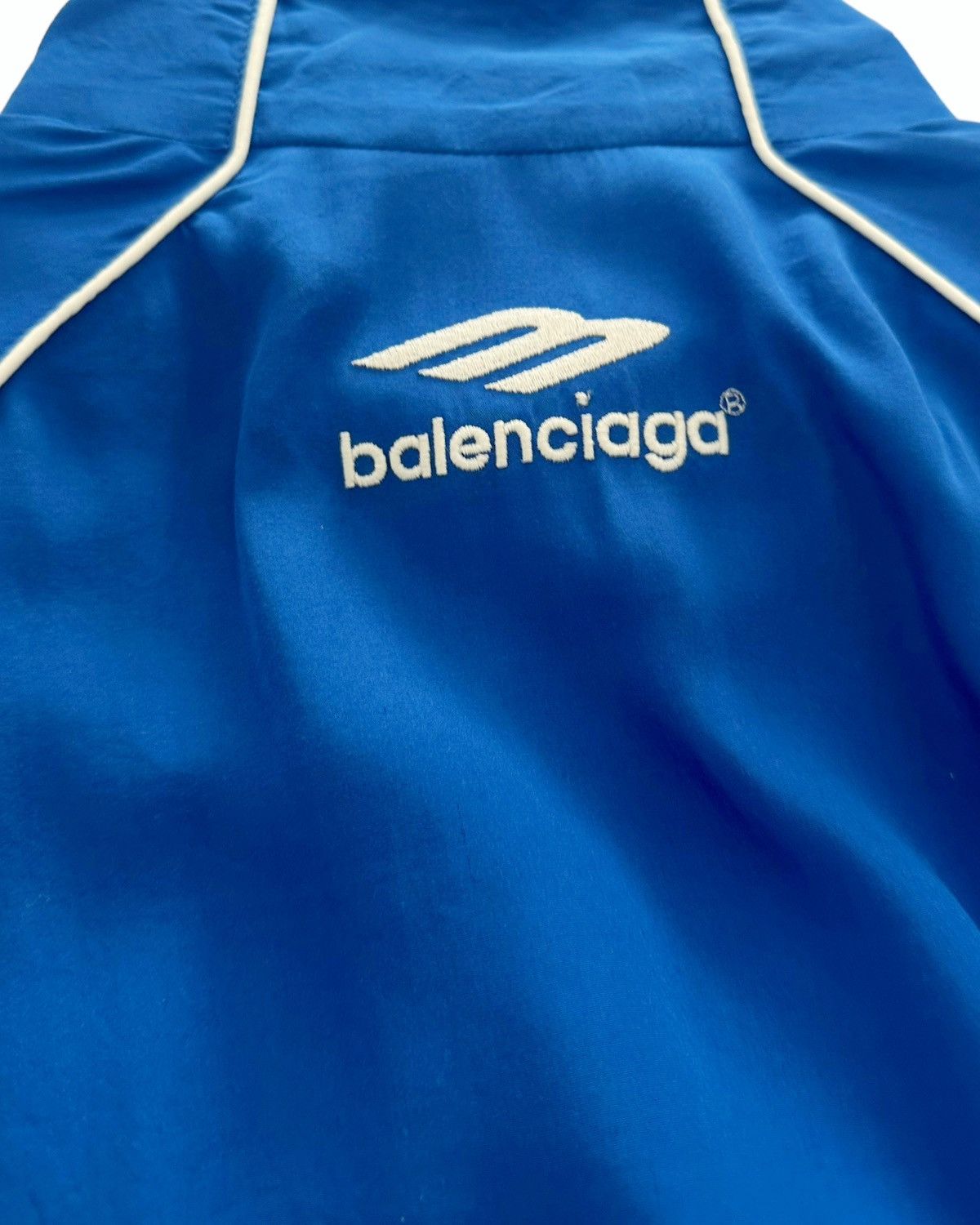Balenciaga 3B Oversized Sport stop Windbreaker Blue Size US M / EU 48-50 / 2 - 8 Thumbnail
