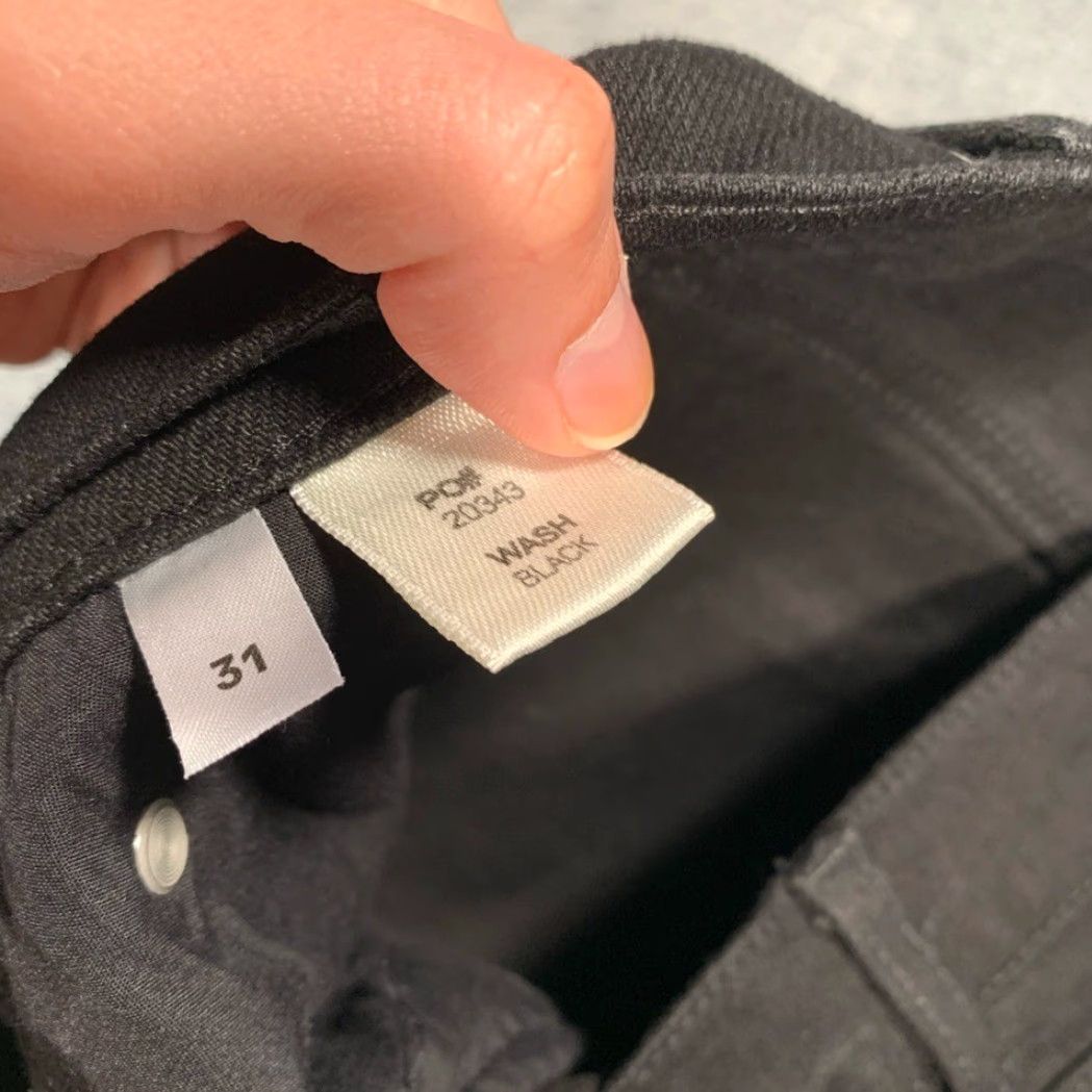 Reformation Reformation Black Liza Jeans 31 Women Mom Regular Size 31 Size 24" / US 00 / IT 34 - 7 Thumbnail