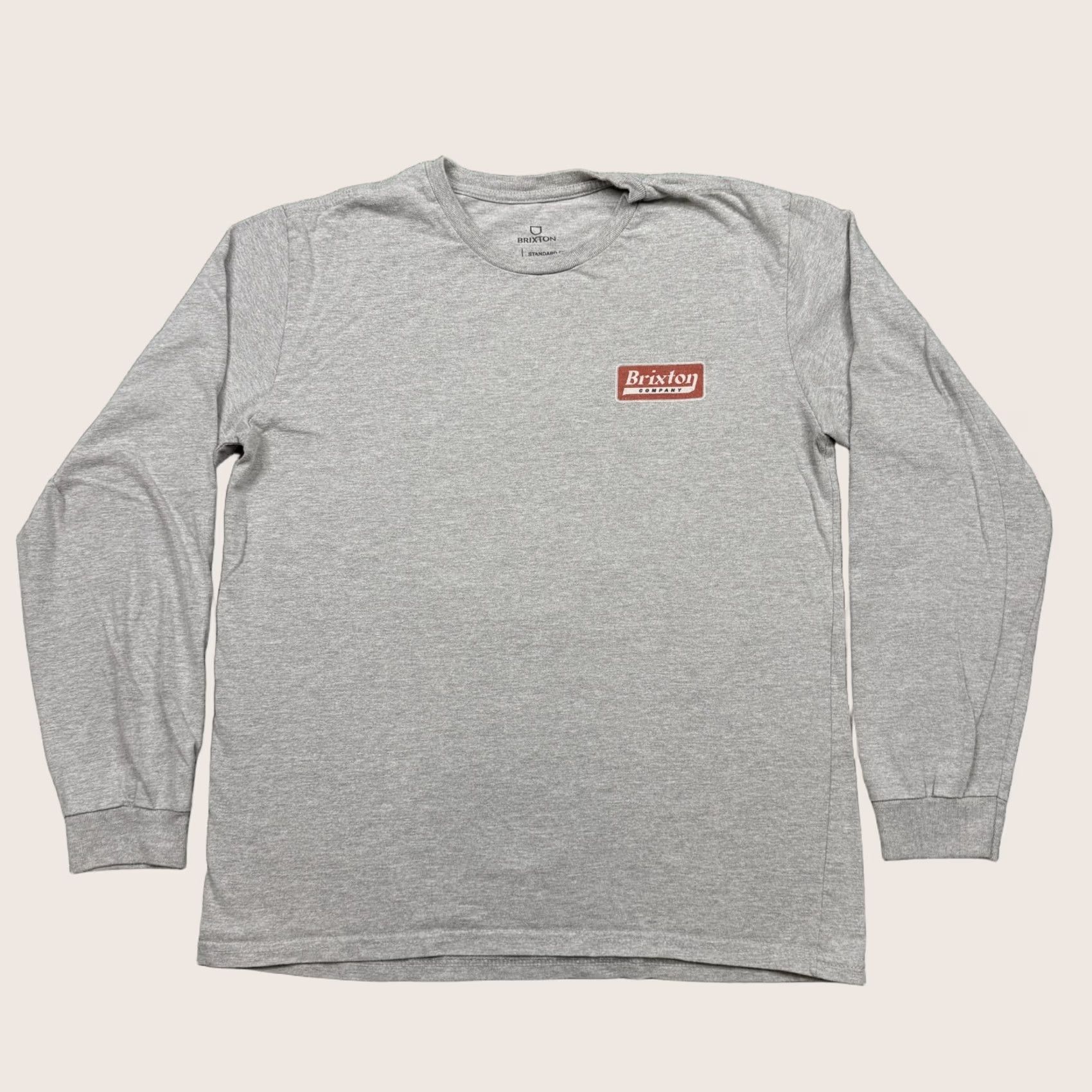 Brixton Brixton T Shirt Men's M Gray Long Sleeve Streetwear Skater Biker Size US M / EU 48-50 / 2 - 1 Thumbnail