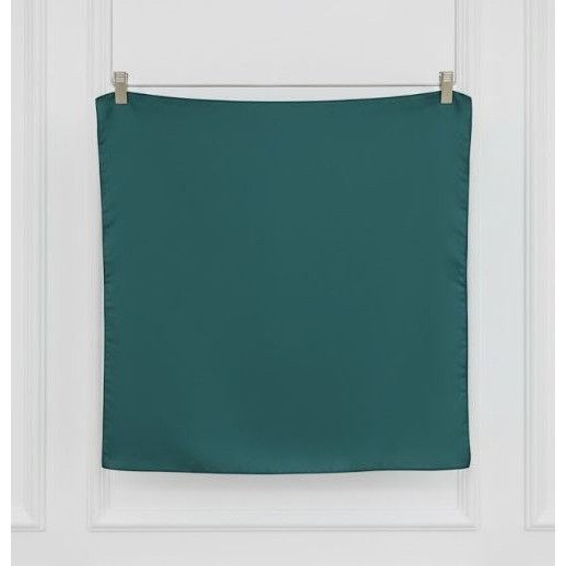 Other Elegant Bandana CLASSIC Green Hijab Square Scarf Solid print Size ONE SIZE - 3 Thumbnail