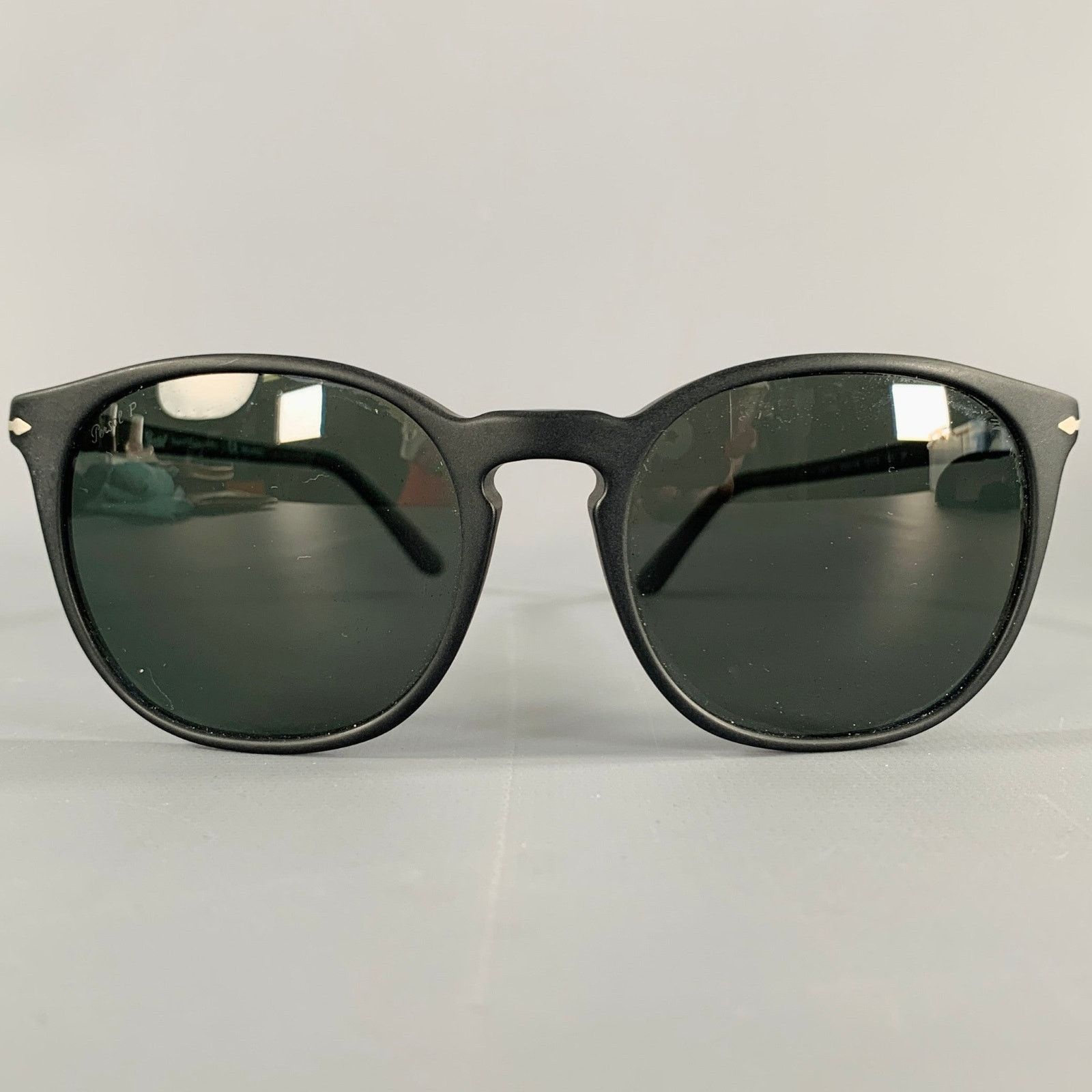 Persol PERSOL Black Silver Acetate Sunglasses Size ONE SIZE - 1 Thumbnail