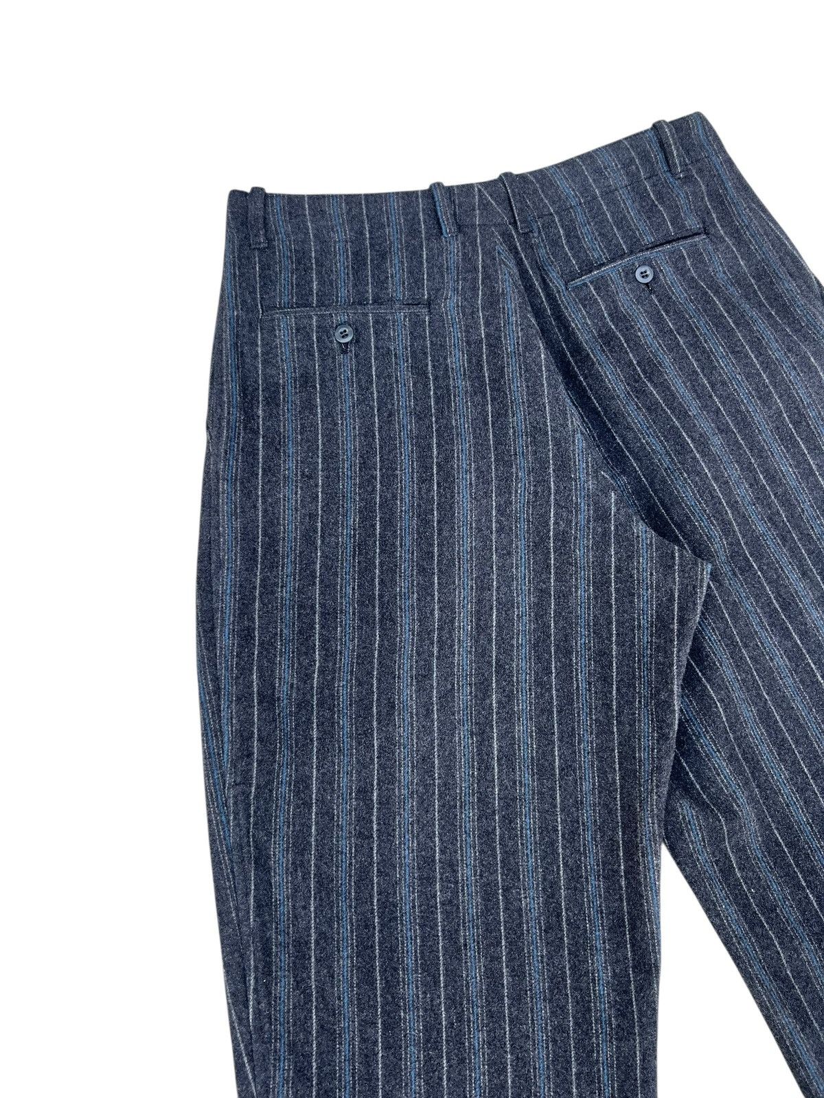 Nigel Cabourn Vintage Nigel Cabourn Striped Wool Baggy Trouser Pant Size US 32 / EU 48 - 13 Thumbnail